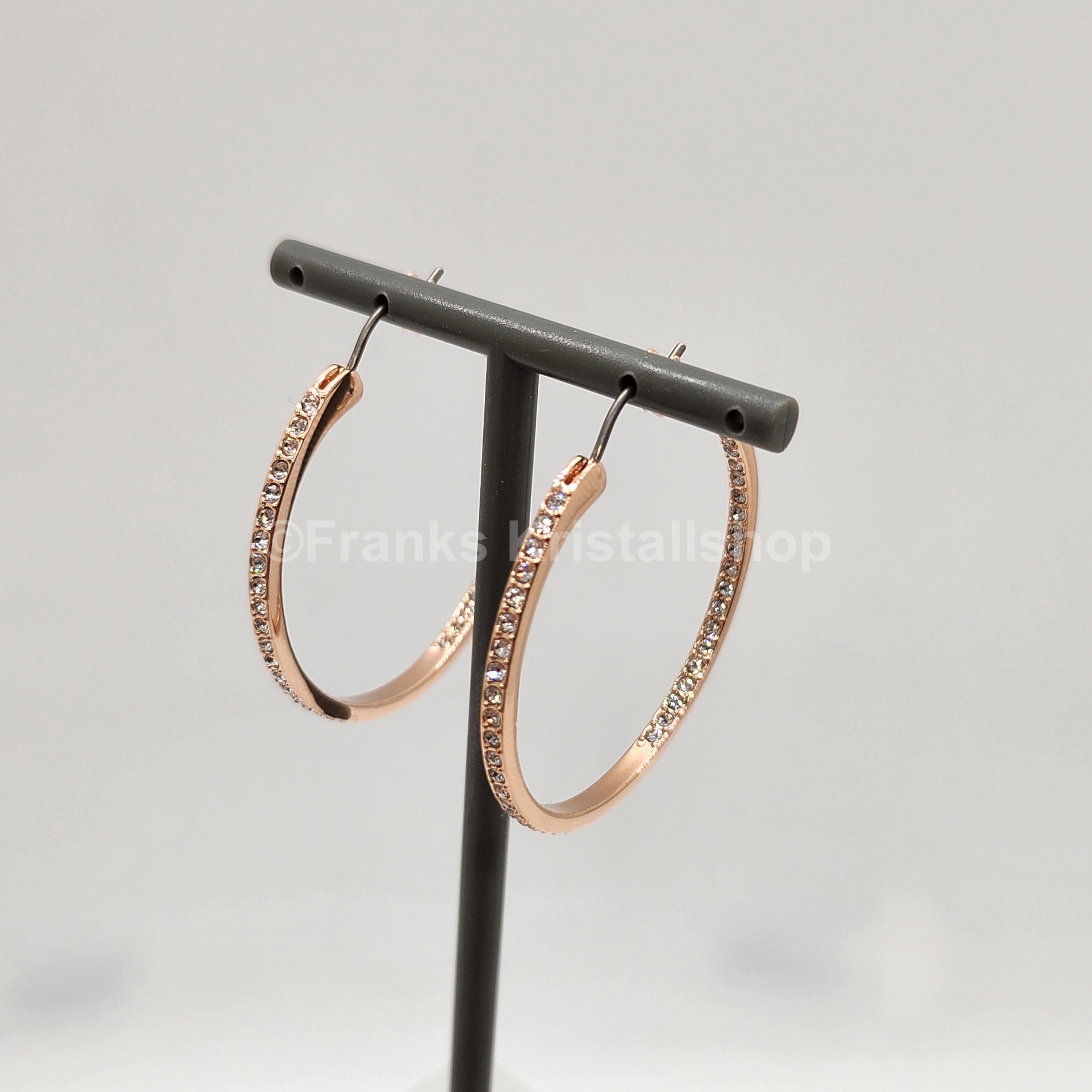 SWAROVSKI Sommerset Kreolen Weiß, Roségoldbeschichtet 5528459