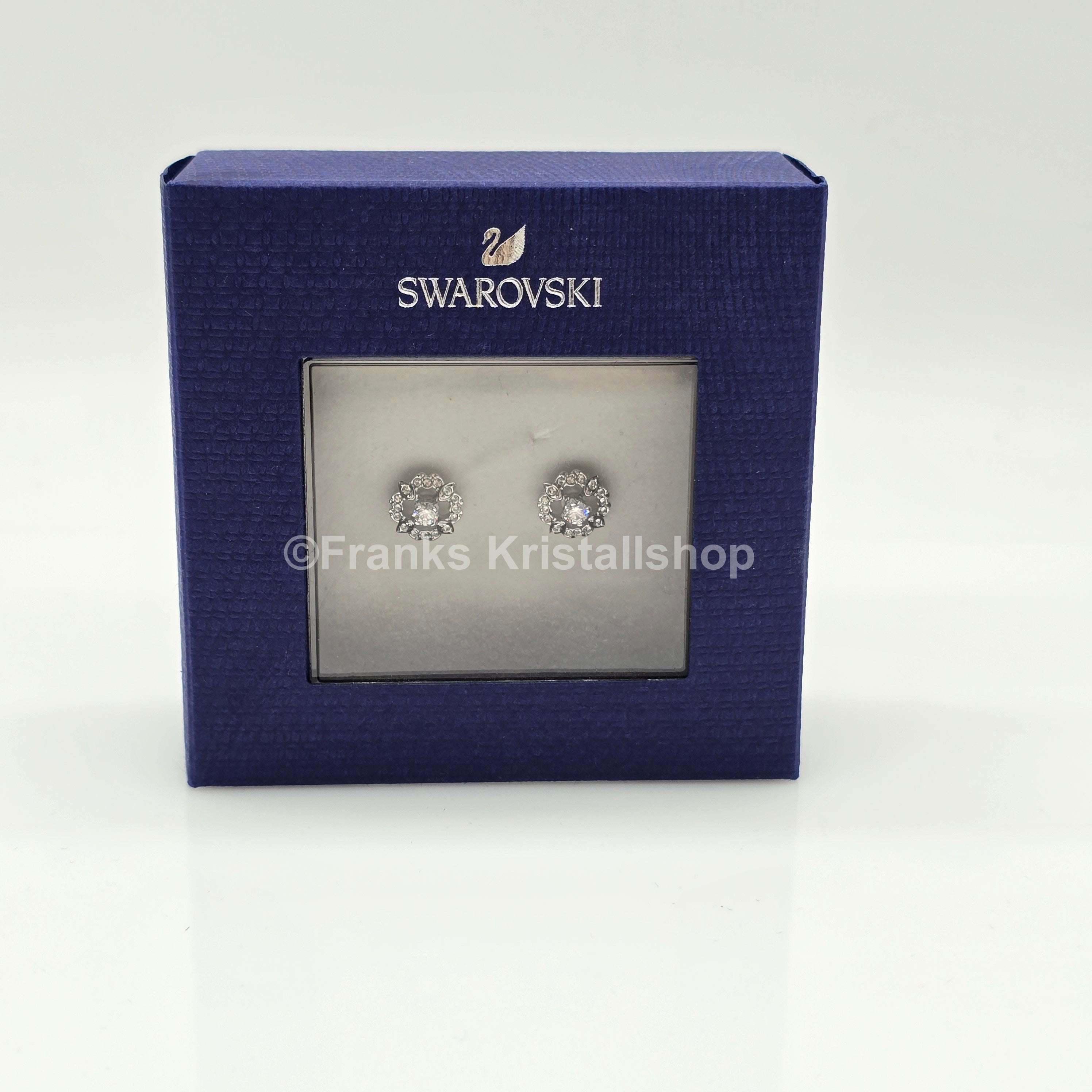 SWAROVSKI Sparkling Dance Flower Ohrstecker Weiß, Rhodiniert 5411140