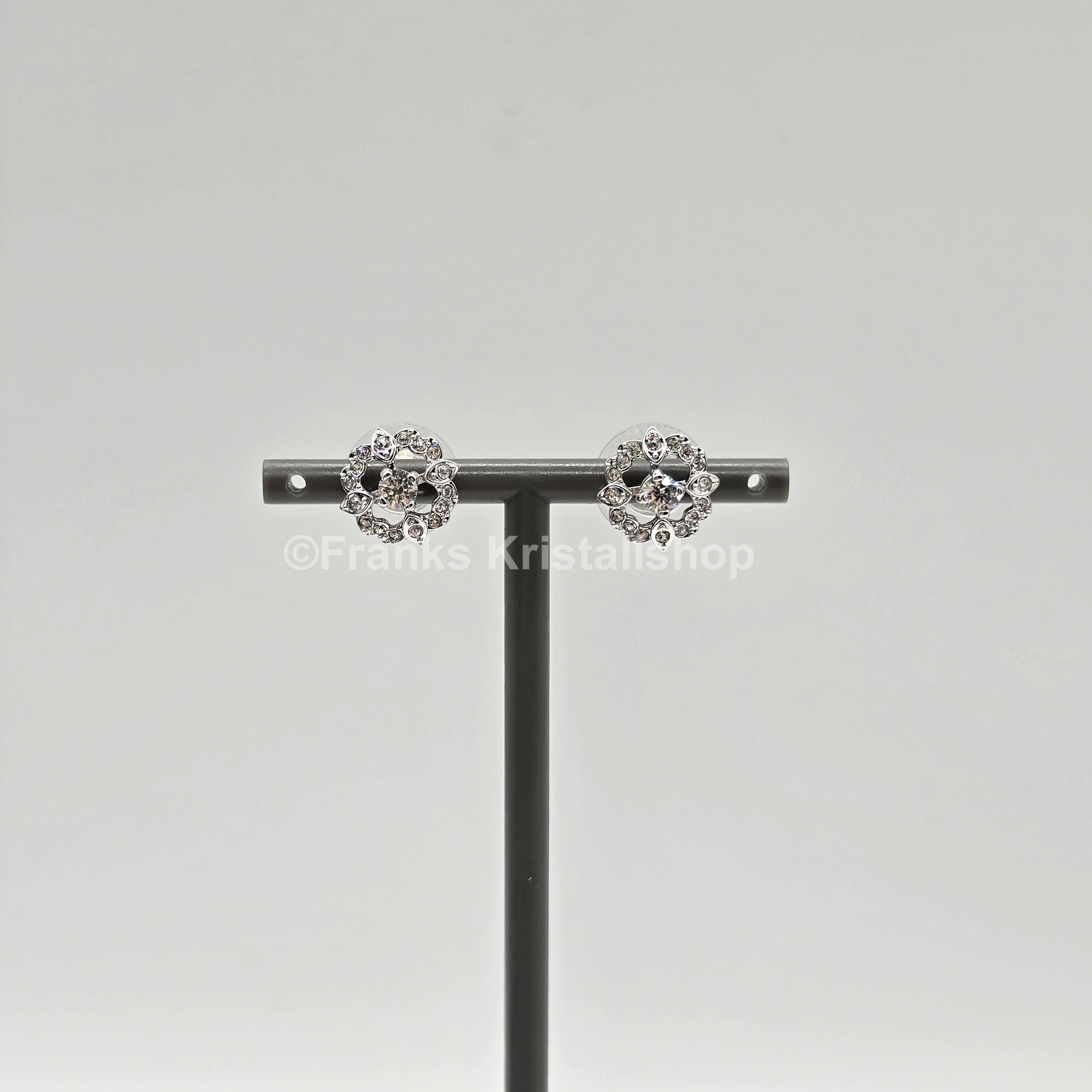SWAROVSKI Sparkling Dance Flower Ohrstecker Weiß, Rhodiniert 5411140
