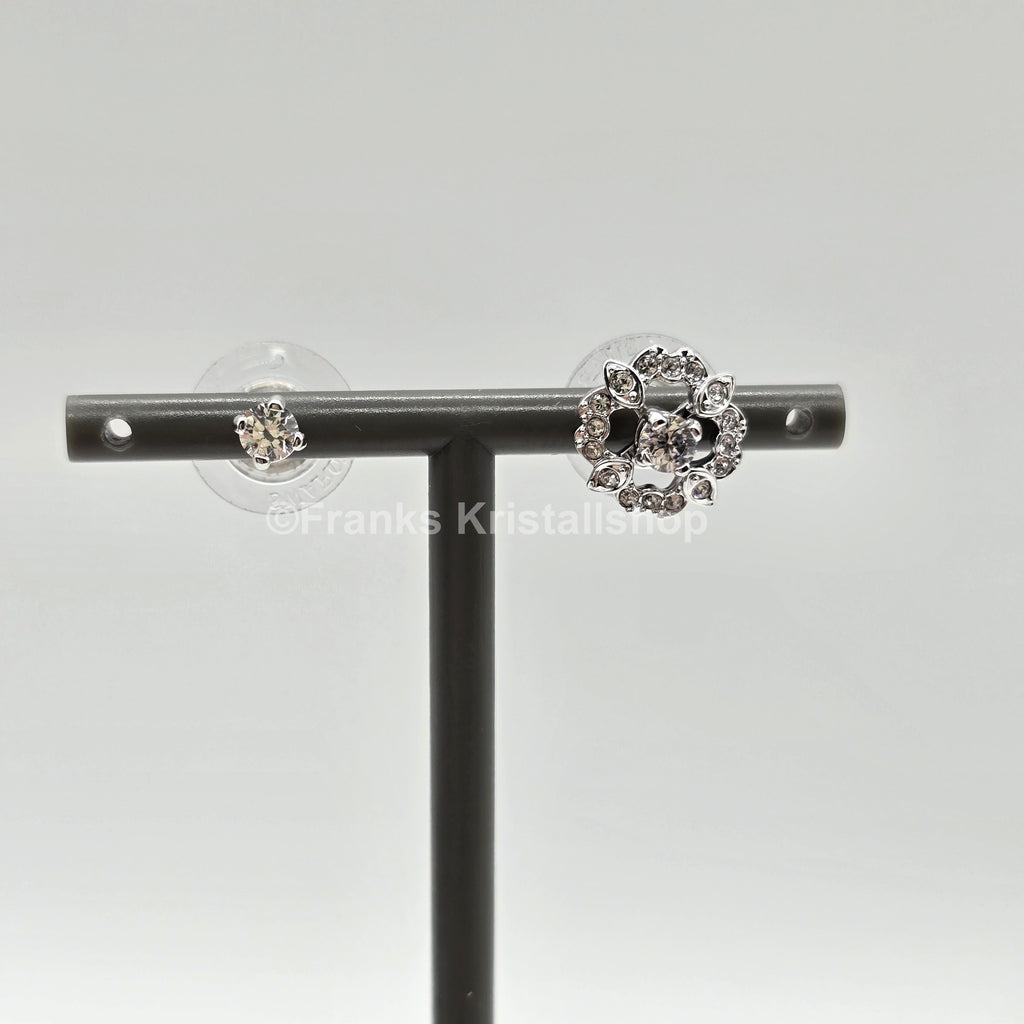 SWAROVSKI Sparkling Dance Flower Ohrstecker Weiß, Rhodiniert 5411140