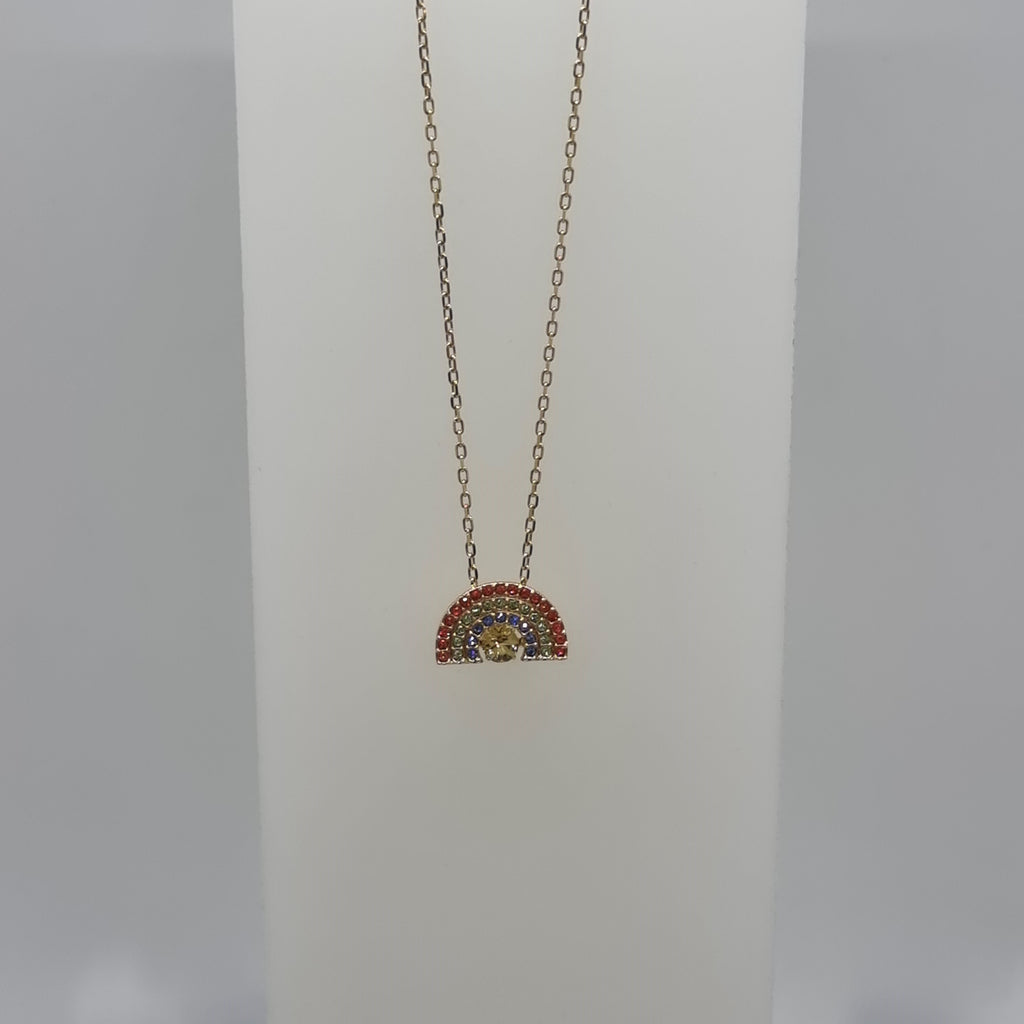 SWAROVSKI Sparkling Dance Rainbow Halskette, Goldlegierungsschicht 5521756