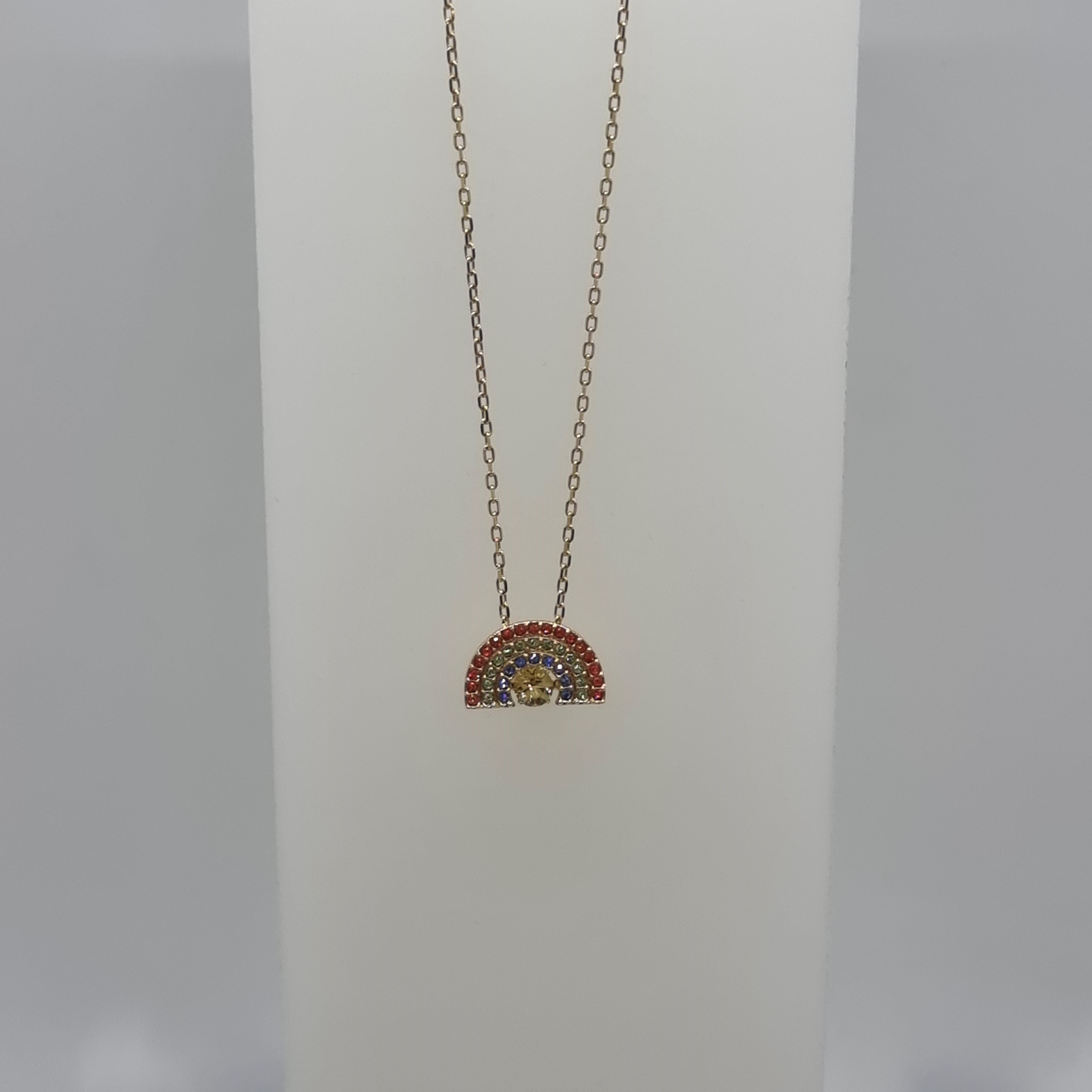 SWAROVSKI Sparkling Dance Rainbow Halskette, Goldlegierungsschicht 5521756