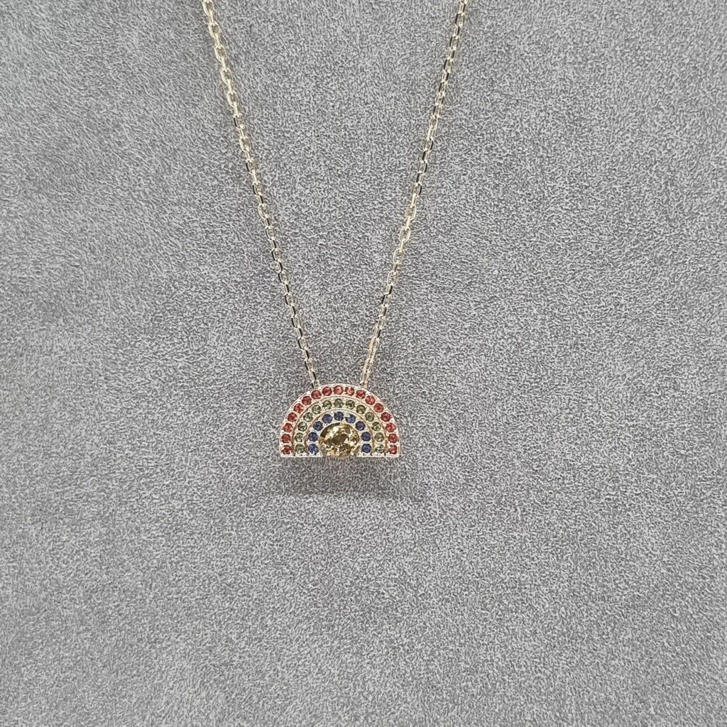 SWAROVSKI Sparkling Dance Rainbow Halskette, Goldlegierungsschicht 5521756