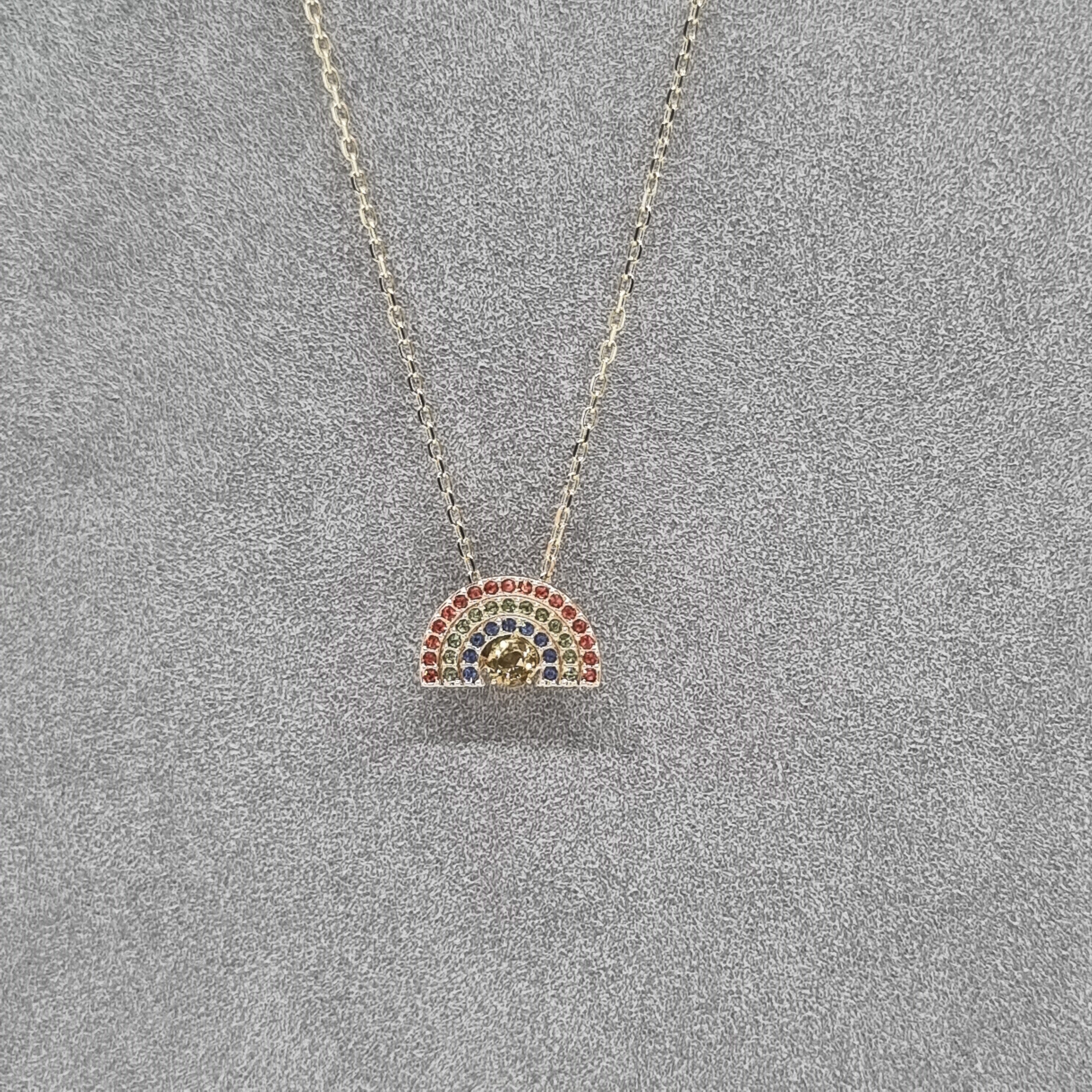 SWAROVSKI Sparkling Dance Rainbow Halskette, Goldlegierungsschicht 5521756