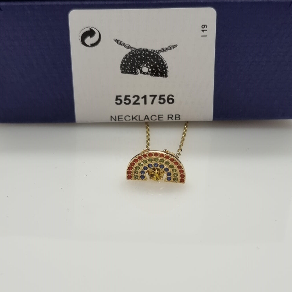SWAROVSKI Sparkling Dance Rainbow Halskette, Goldlegierungsschicht 5521756