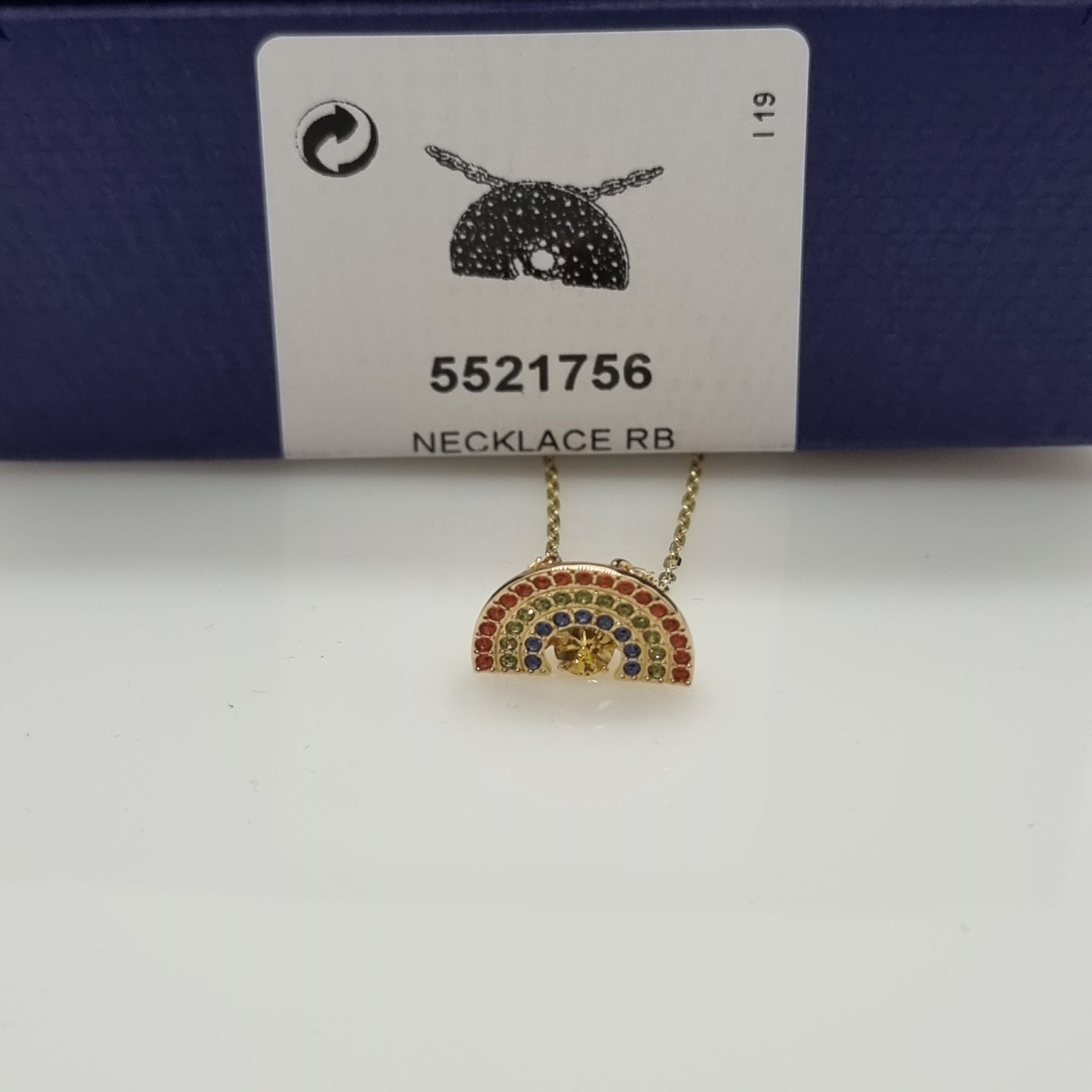 SWAROVSKI Sparkling Dance Rainbow Halskette, Goldlegierungsschicht 5521756
