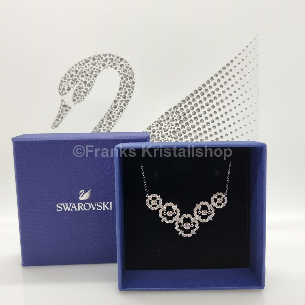 SWAROVSKI Sparkling Flowers Halskette Blumen Kette, Rhodiniert 5397240