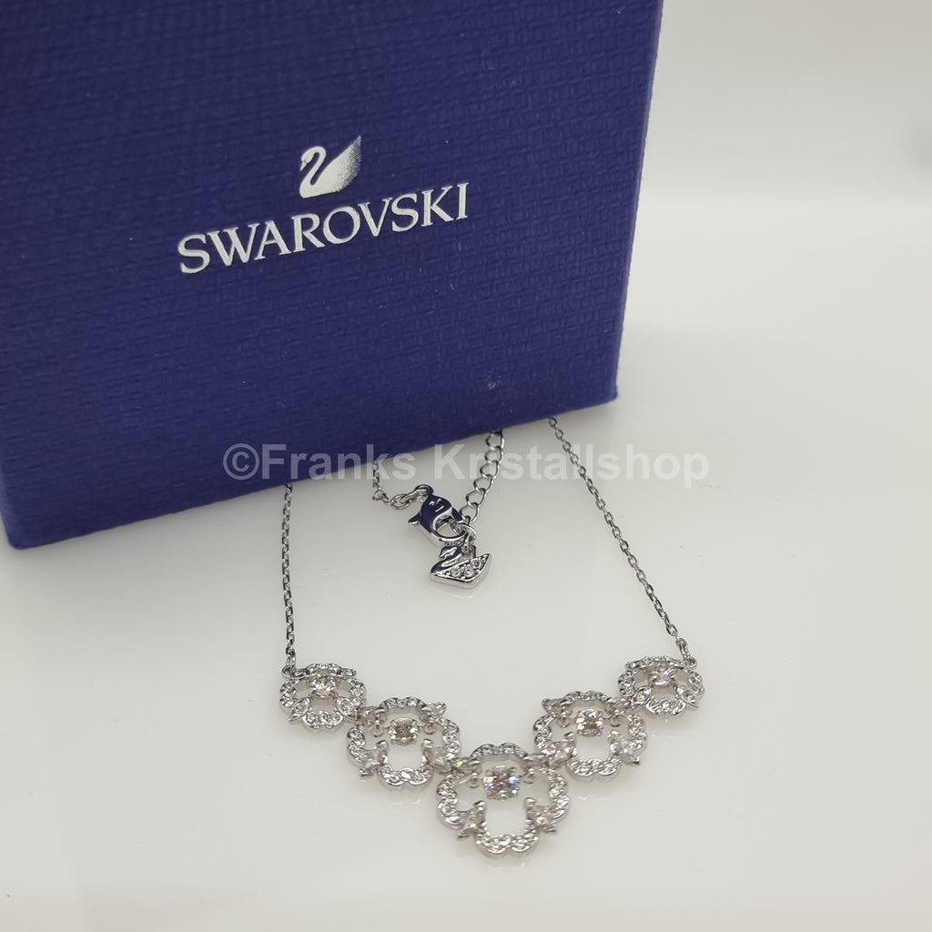 SWAROVSKI Sparkling Flowers Halskette Blumen Kette, Rhodiniert 5397240