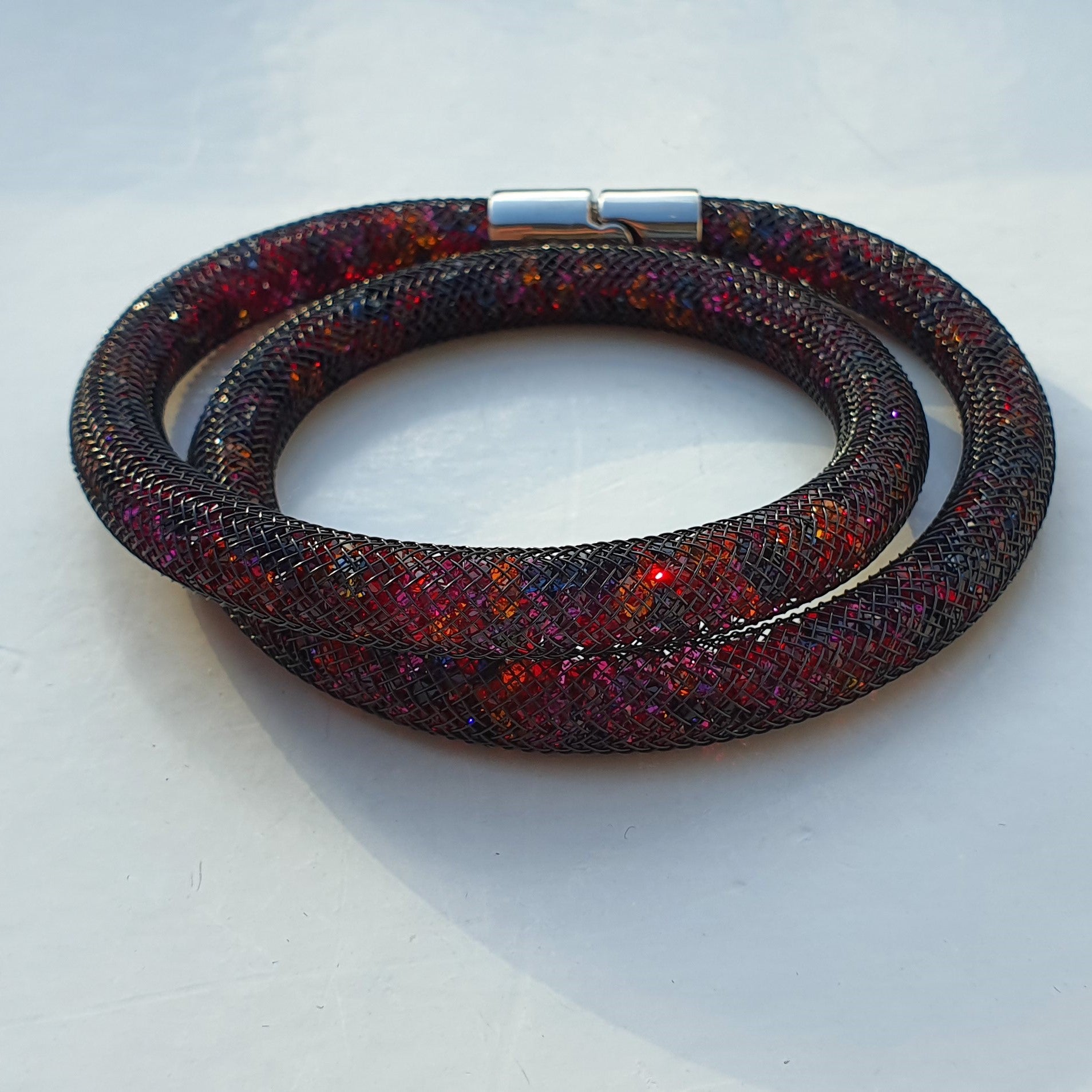 SWAROVSKI Stardust Armband Double Größe M Dark Multi 5152144 oU
