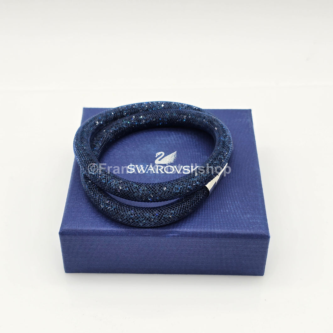 SWAROVSKI Stardust Armband Double Größe M Blau Dark Blue 5102549 oU