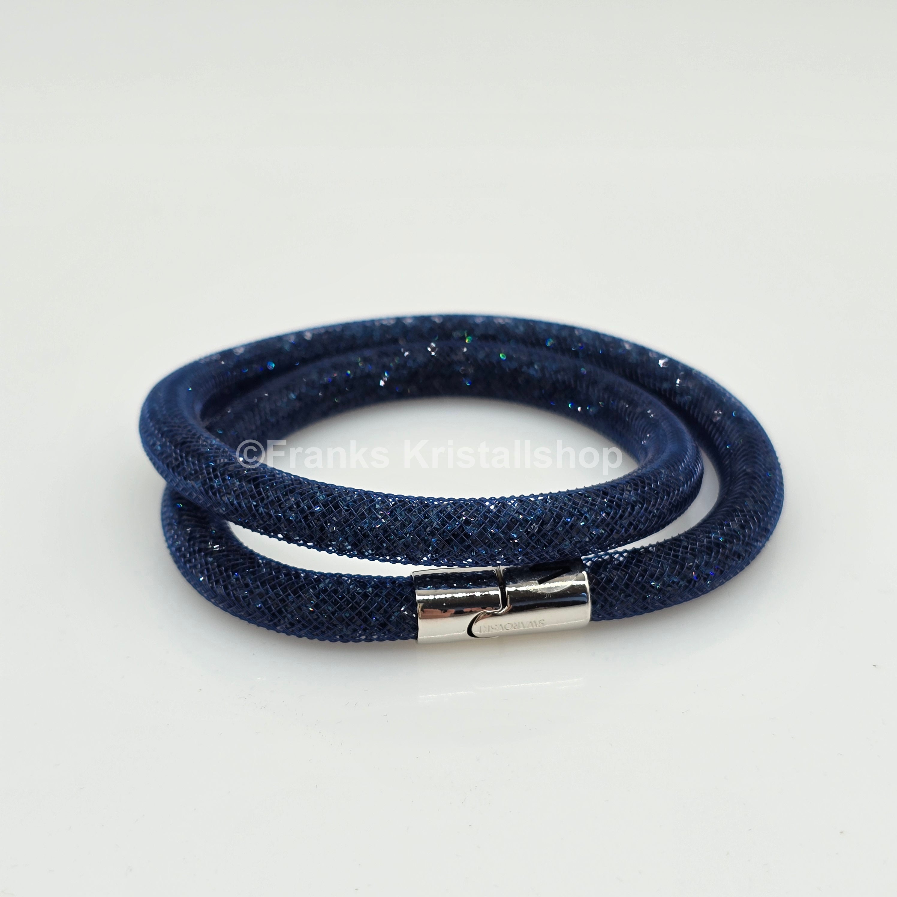 SWAROVSKI Stardust Armband Double Größe M Blau Dark Blue 5102549 oU