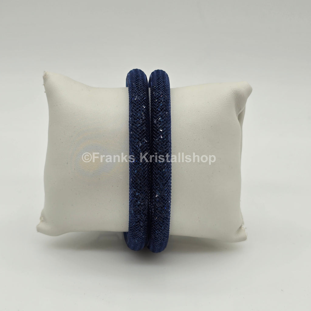 SWAROVSKI Stardust Armband Double Größe M Blau Dark Blue 5102549 oU