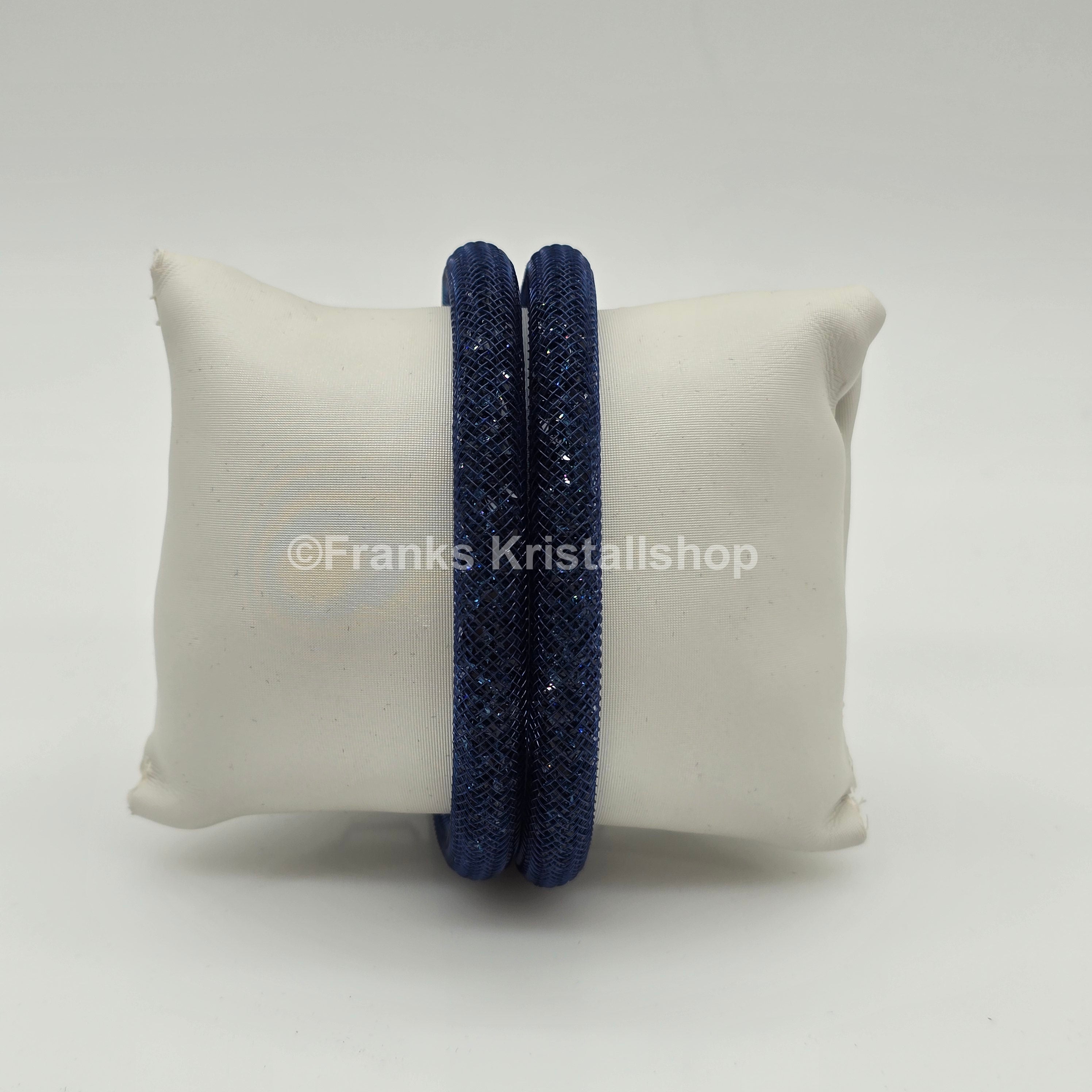SWAROVSKI Stardust Armband Double Größe M Blau Dark Blue 5102549 oU