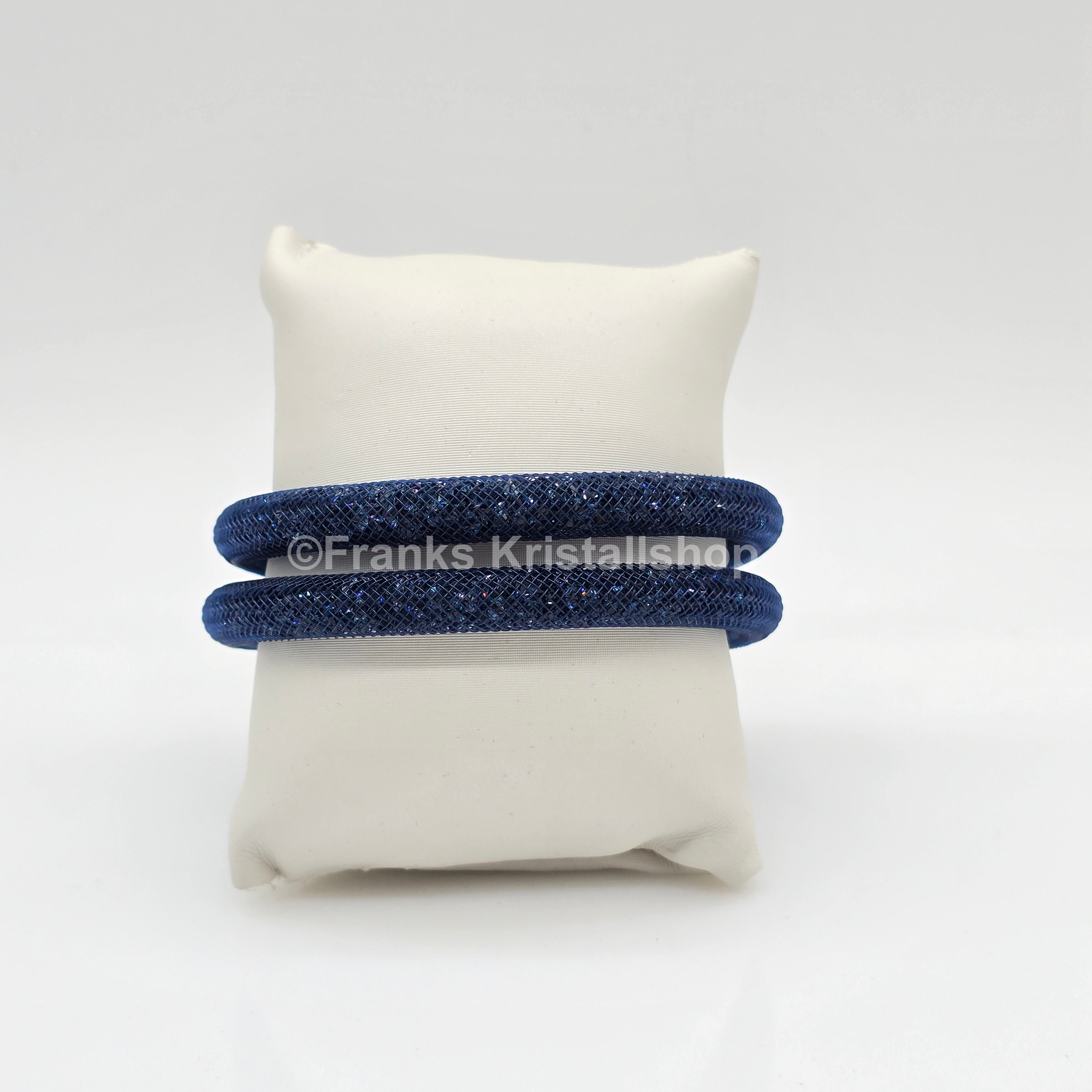 SWAROVSKI Stardust Armband Double Größe M Blau Dark Blue 5102549 oU