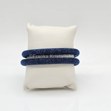 Lade das Bild in den Galerie-Viewer, SWAROVSKI Stardust Armband Double Größe M Blau Dark Blue 5102549 oU
