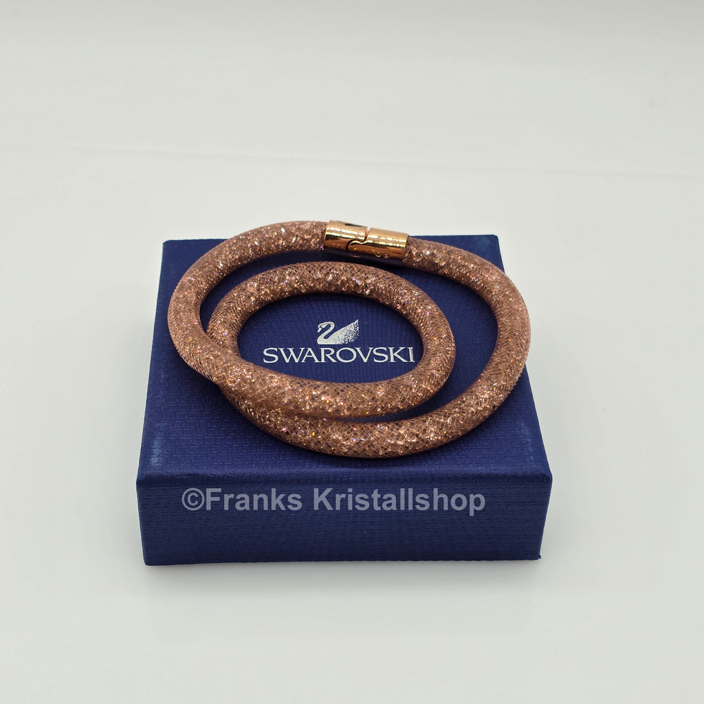 SWAROVSKI Stardust Armband Double Größe M Rosa Roségold 5089853 oU