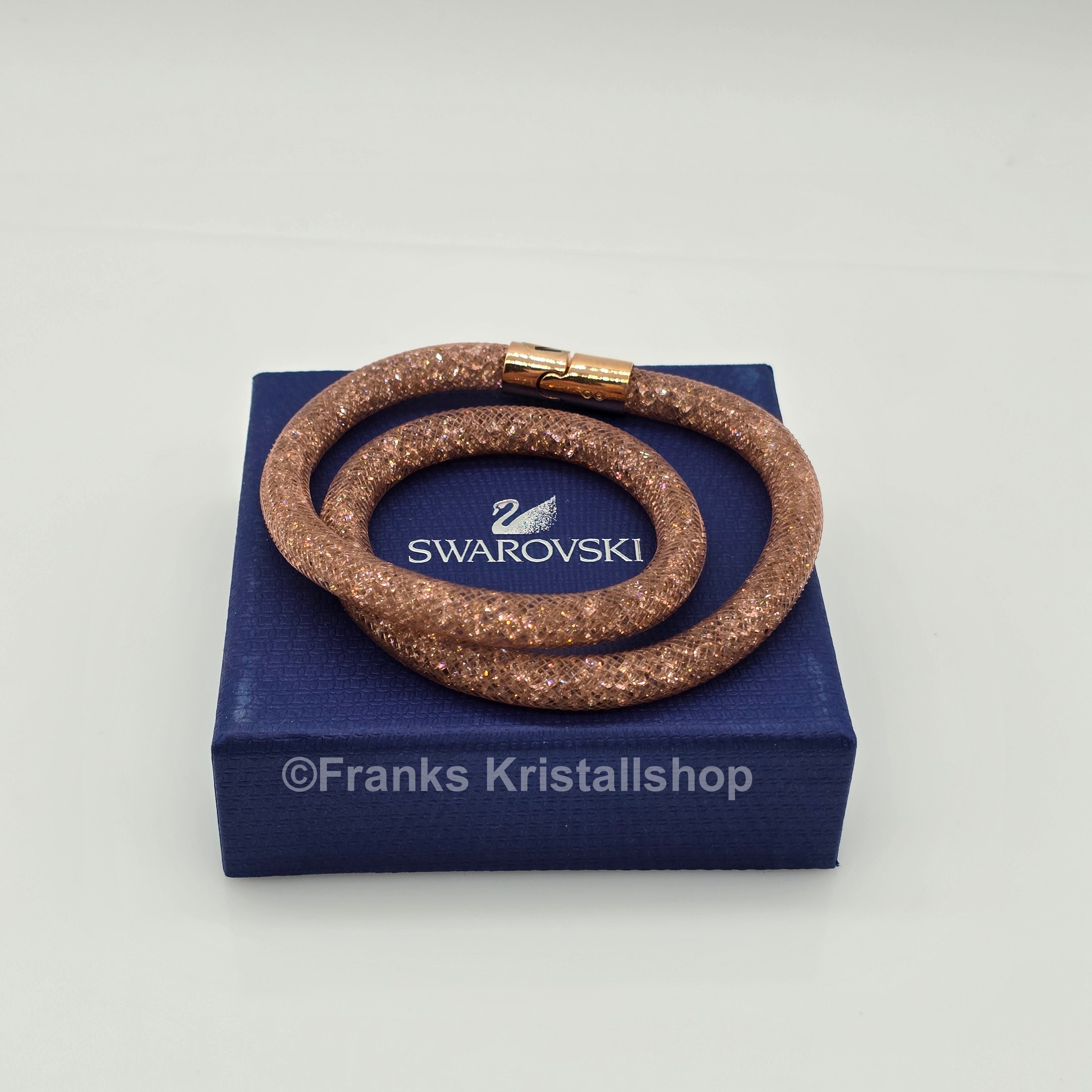 SWAROVSKI Stardust Armband Double Größe M Rosa Roségold 5089853 oU
