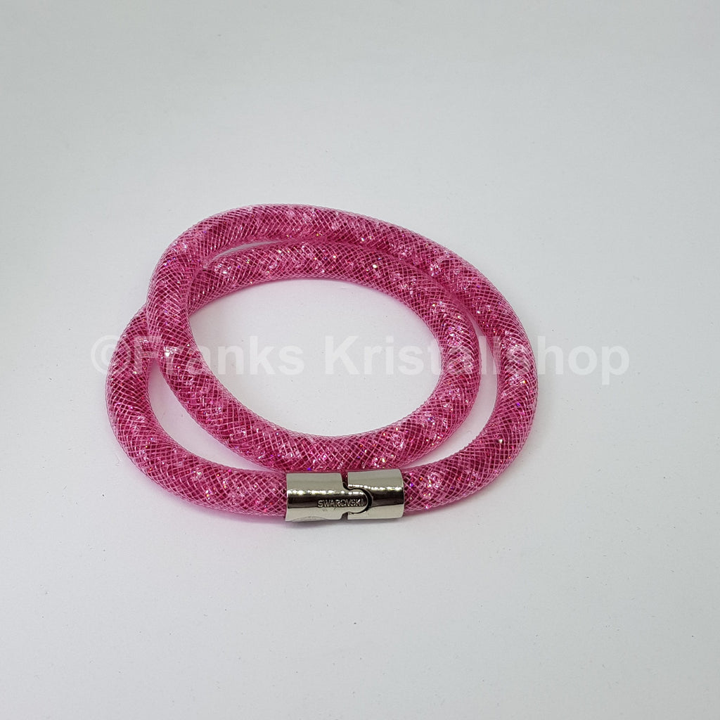 SWAROVSKI Stardust Armband Double Größe M Rosa Pink 5292919 oU