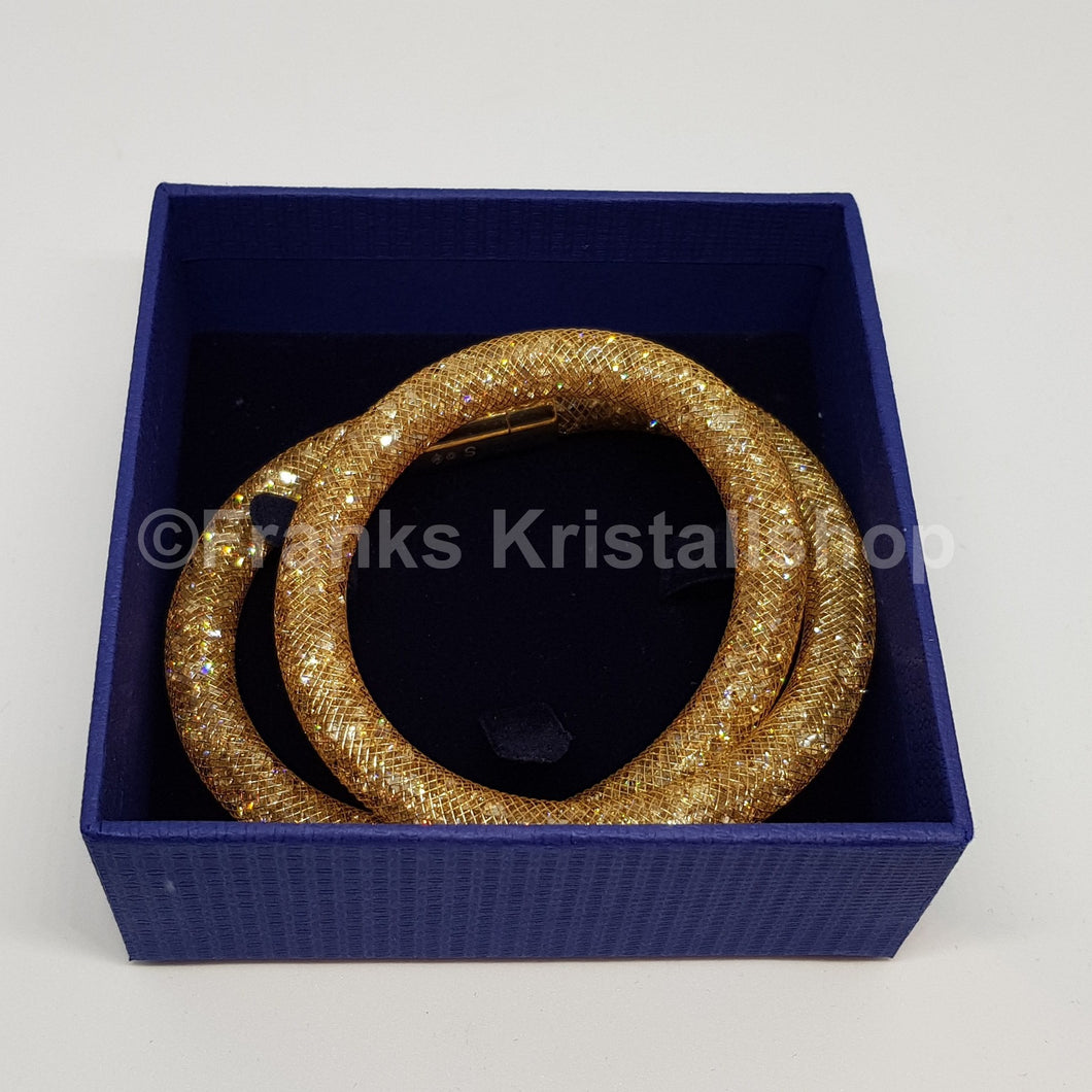 SWAROVSKI Stardust Armband Double Größe M Gold 5184171 oU