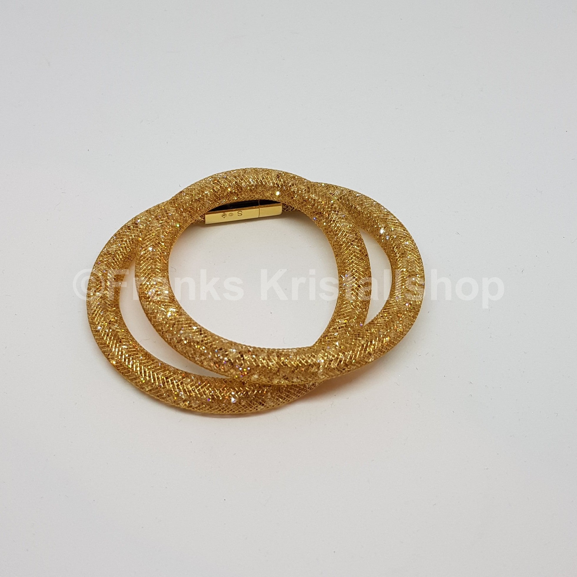 SWAROVSKI Stardust Armband Double Größe M Gold 5184171 oU