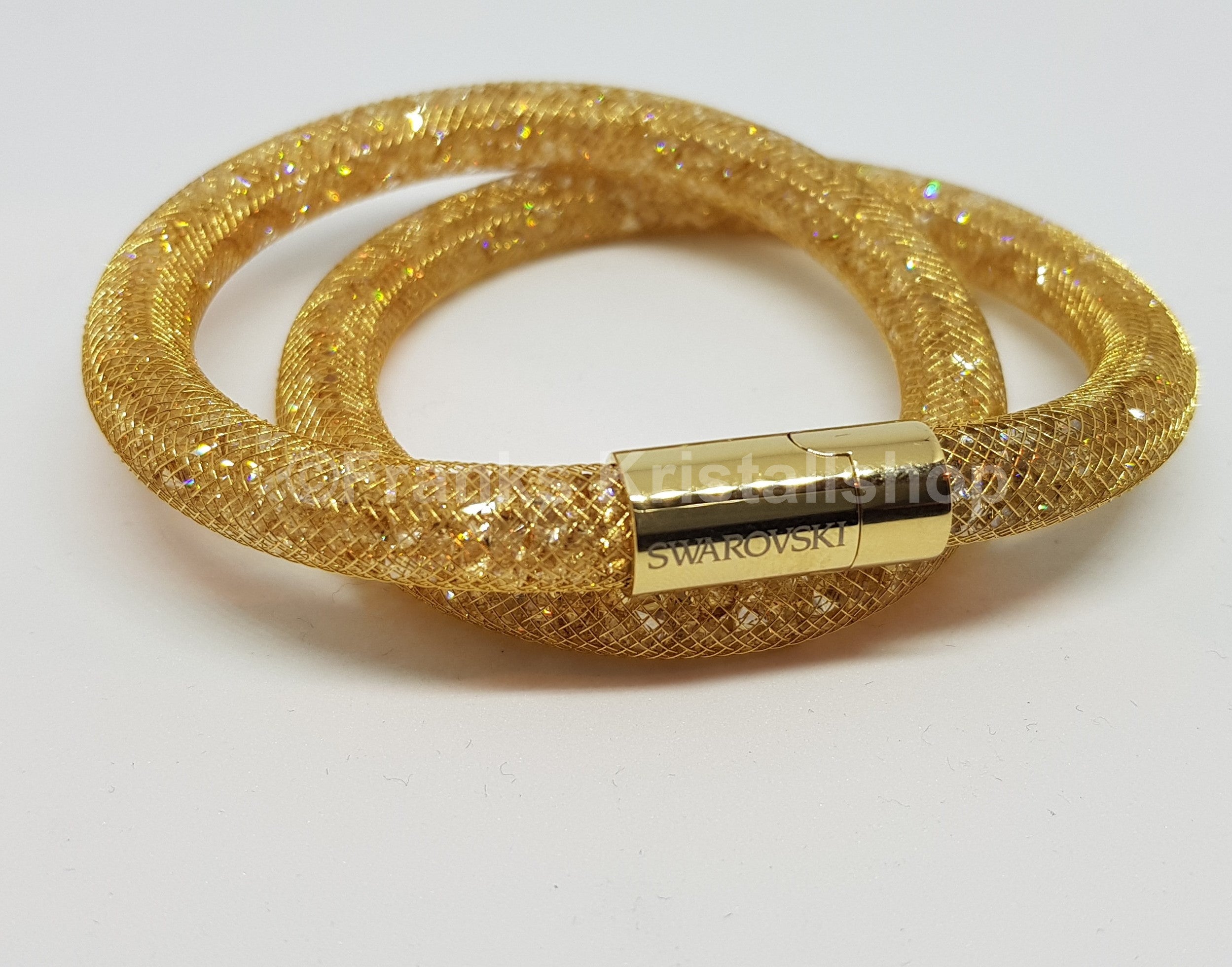 SWAROVSKI Stardust Armband Double Größe M Gold 5184171 oU