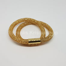 Lade das Bild in den Galerie-Viewer, SWAROVSKI Stardust Armband Double Größe M Gold 5184171 oU
