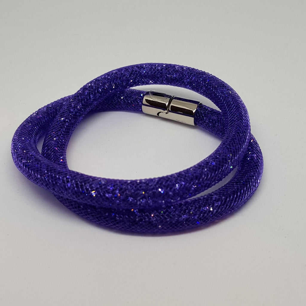 SWAROVSKI Stardust Armband Double Größe M Lila 5089834