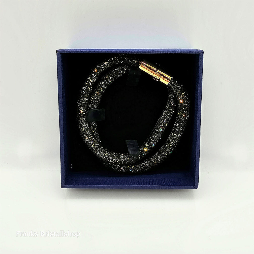 SWAROVSKI Stardust Armband Double Größe M Dark Gold