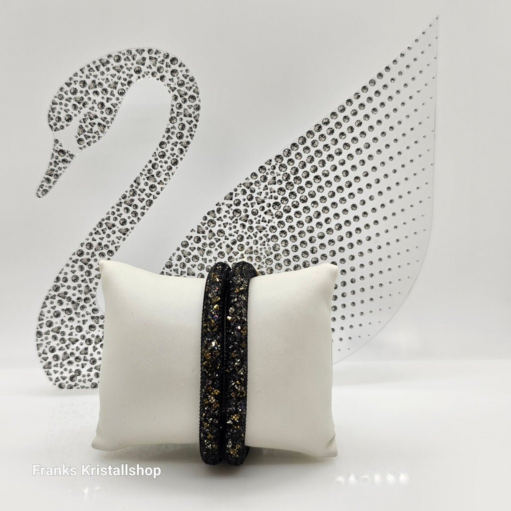 SWAROVSKI Stardust Armband Double Größe M Dark Gold