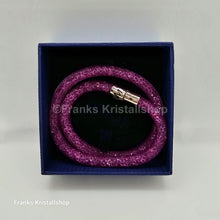 Lade das Bild in den Galerie-Viewer, SWAROVSKI Stardust Armband Double Größe S Violett 5221603 oU
