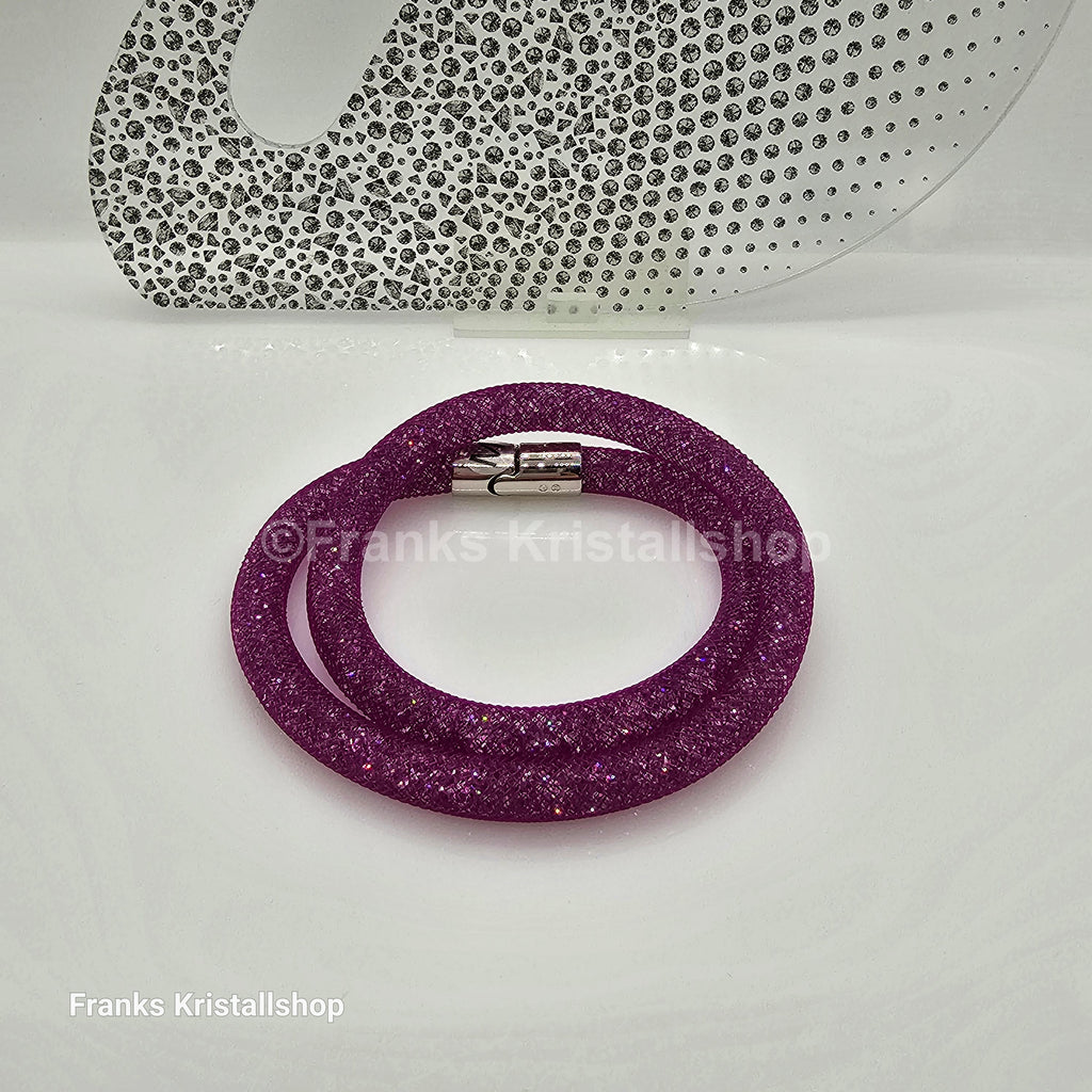 SWAROVSKI Stardust Armband Double Größe S Violett 5221603 oU