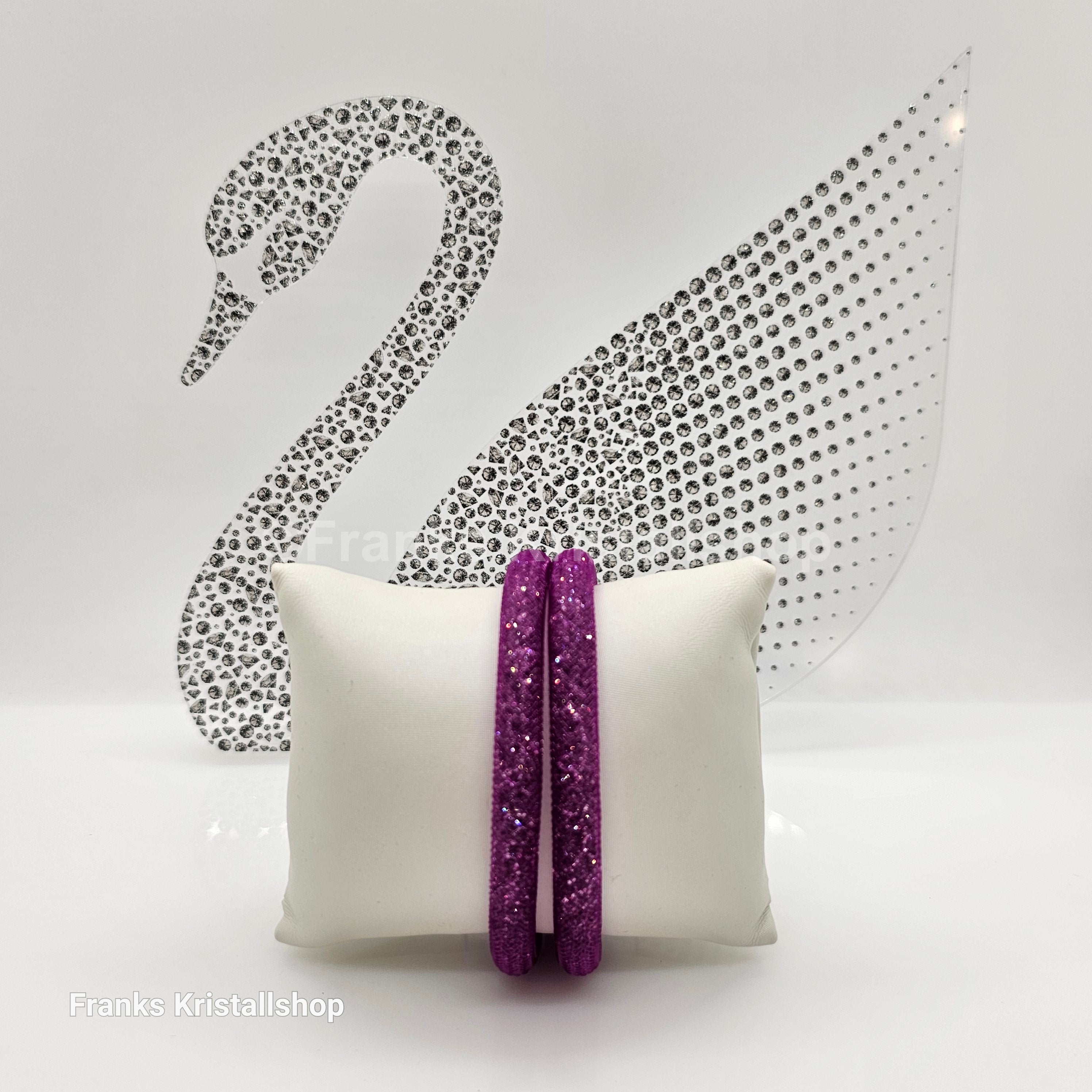 SWAROVSKI Stardust Armband Double Größe S Violett 5221603 oU