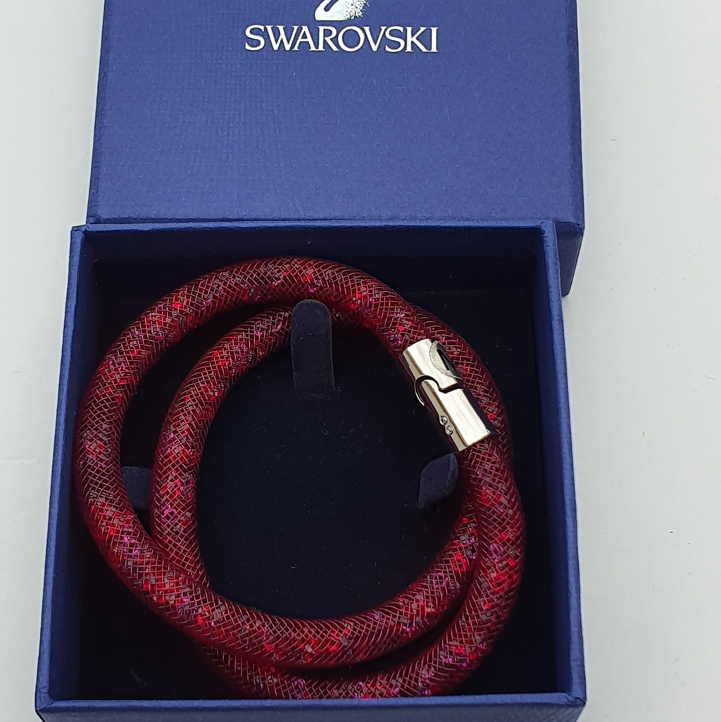 SWAROVSKI Stardust Armband Double Größe M Fuchsia 5119411 oU