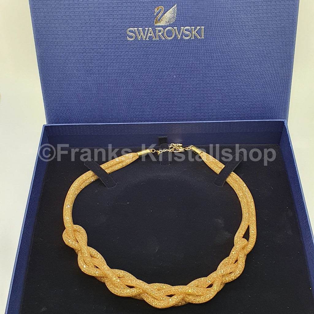 SWAROVSKI Stardust Halskette Geflochten Gold 5239020