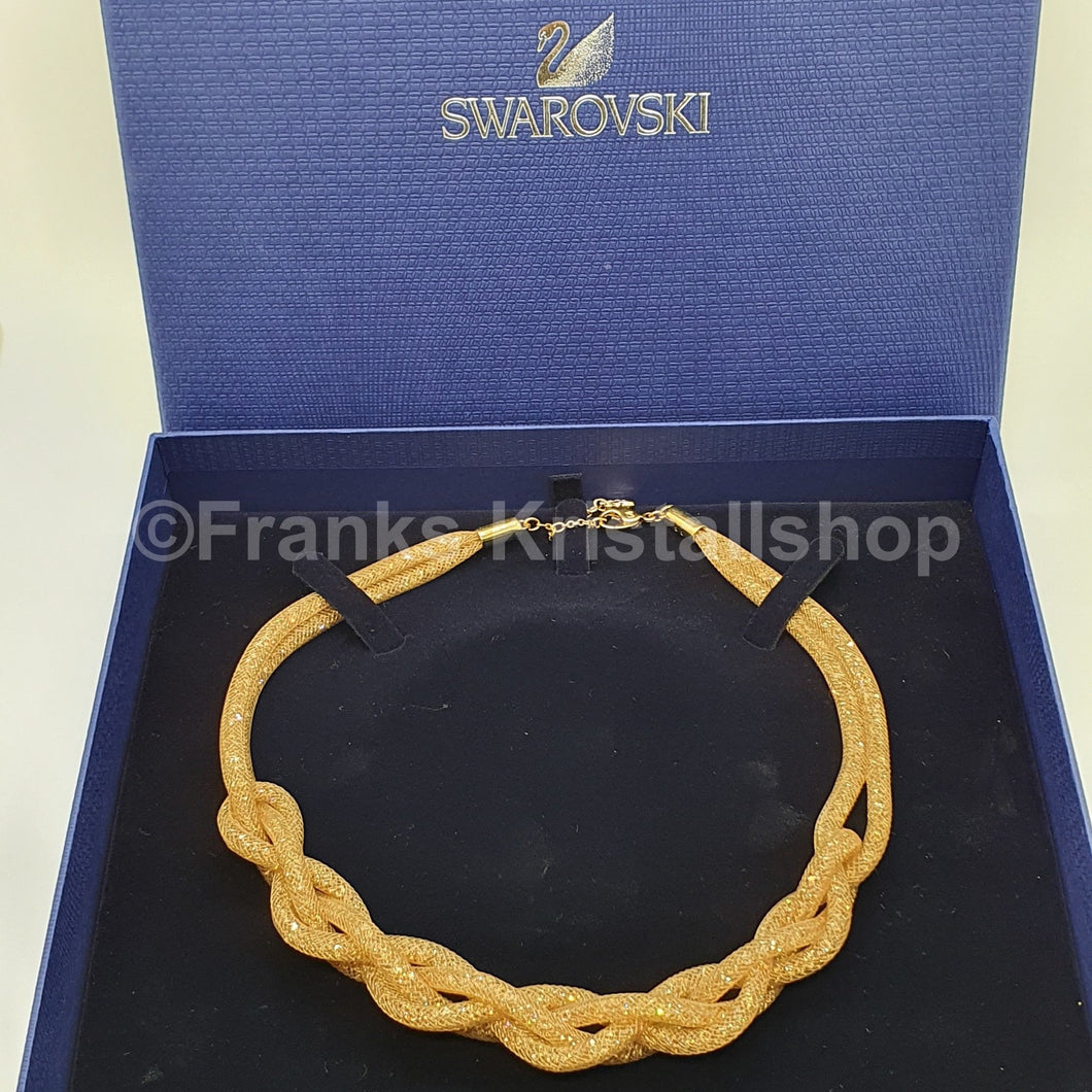 SWAROVSKI Stardust Halskette Geflochten Gold 5239020