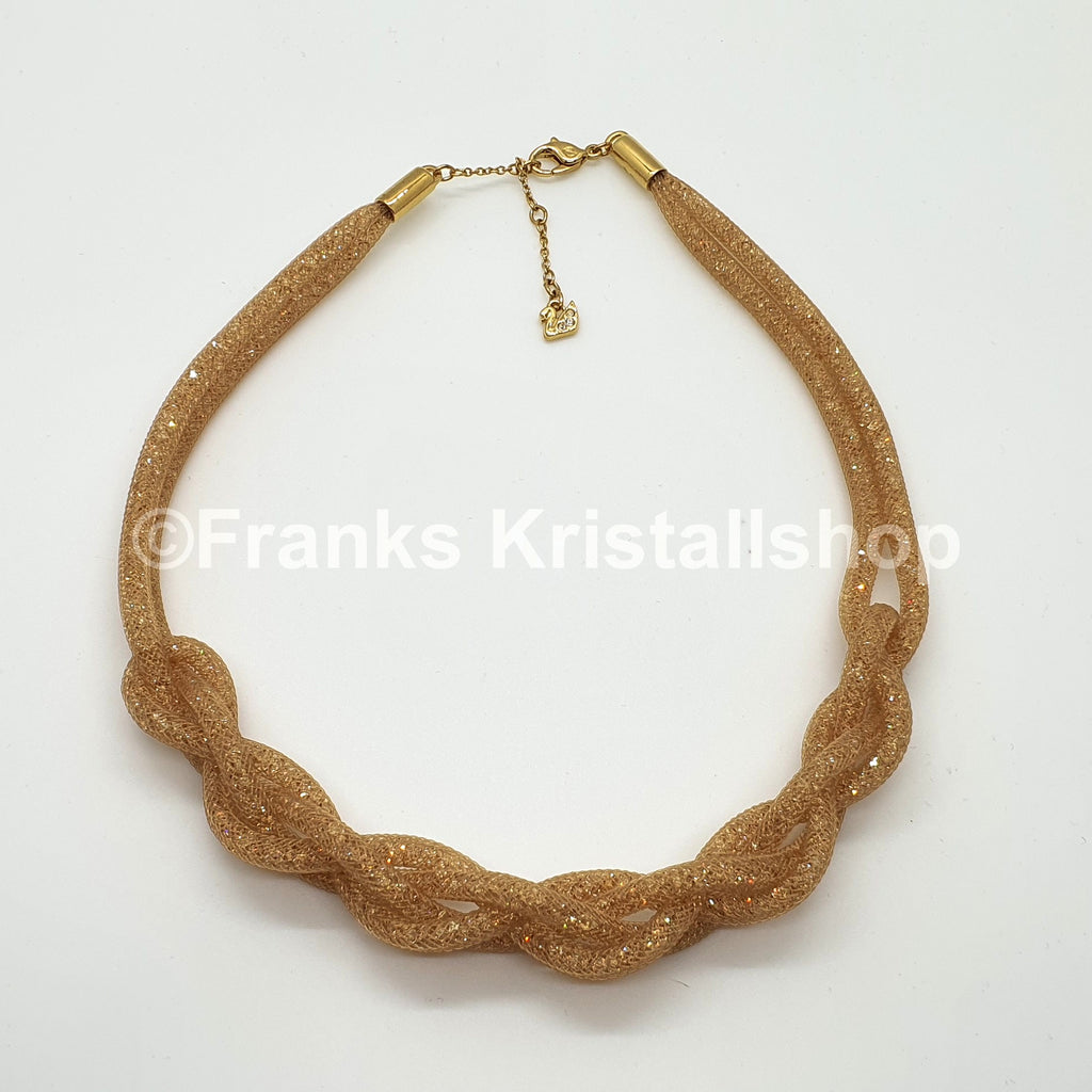 SWAROVSKI Stardust Halskette Geflochten Gold 5239020