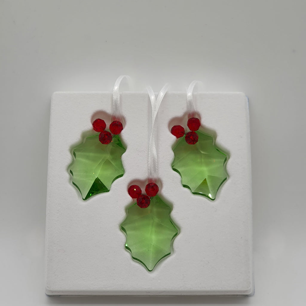 SWAROVSKI Stechpalmenzweig Holly Leaf 3er-Set 890894