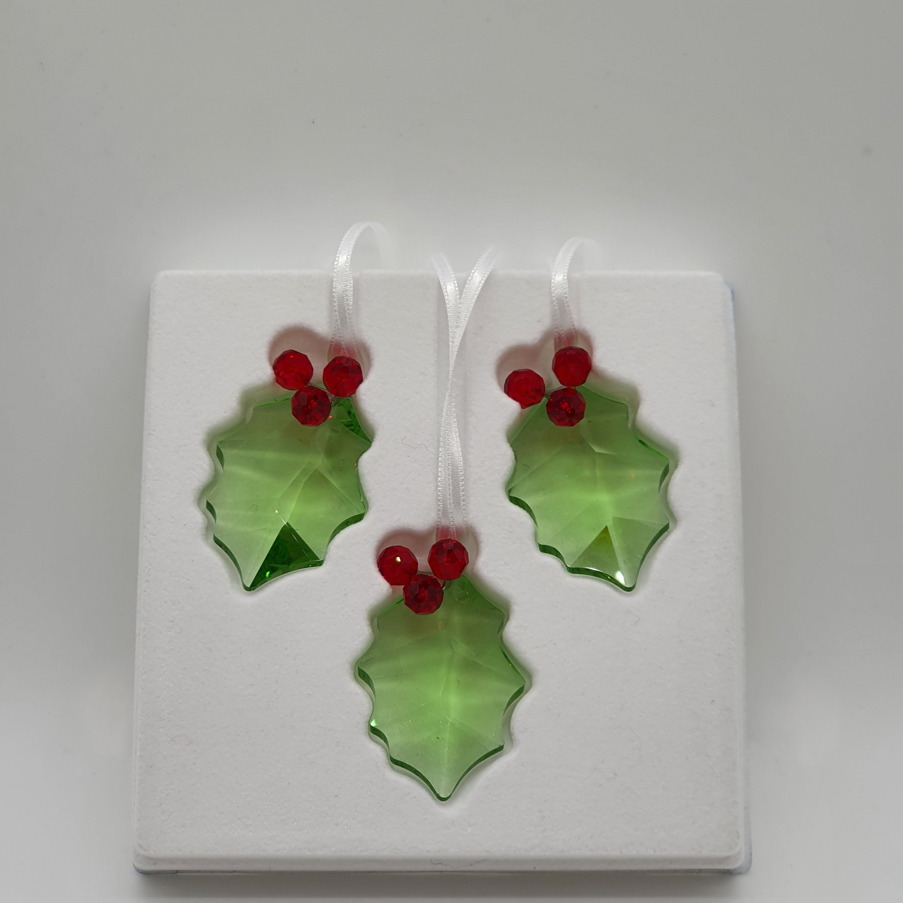 SWAROVSKI Stechpalmenzweig Holly Leaf 3er-Set 890894