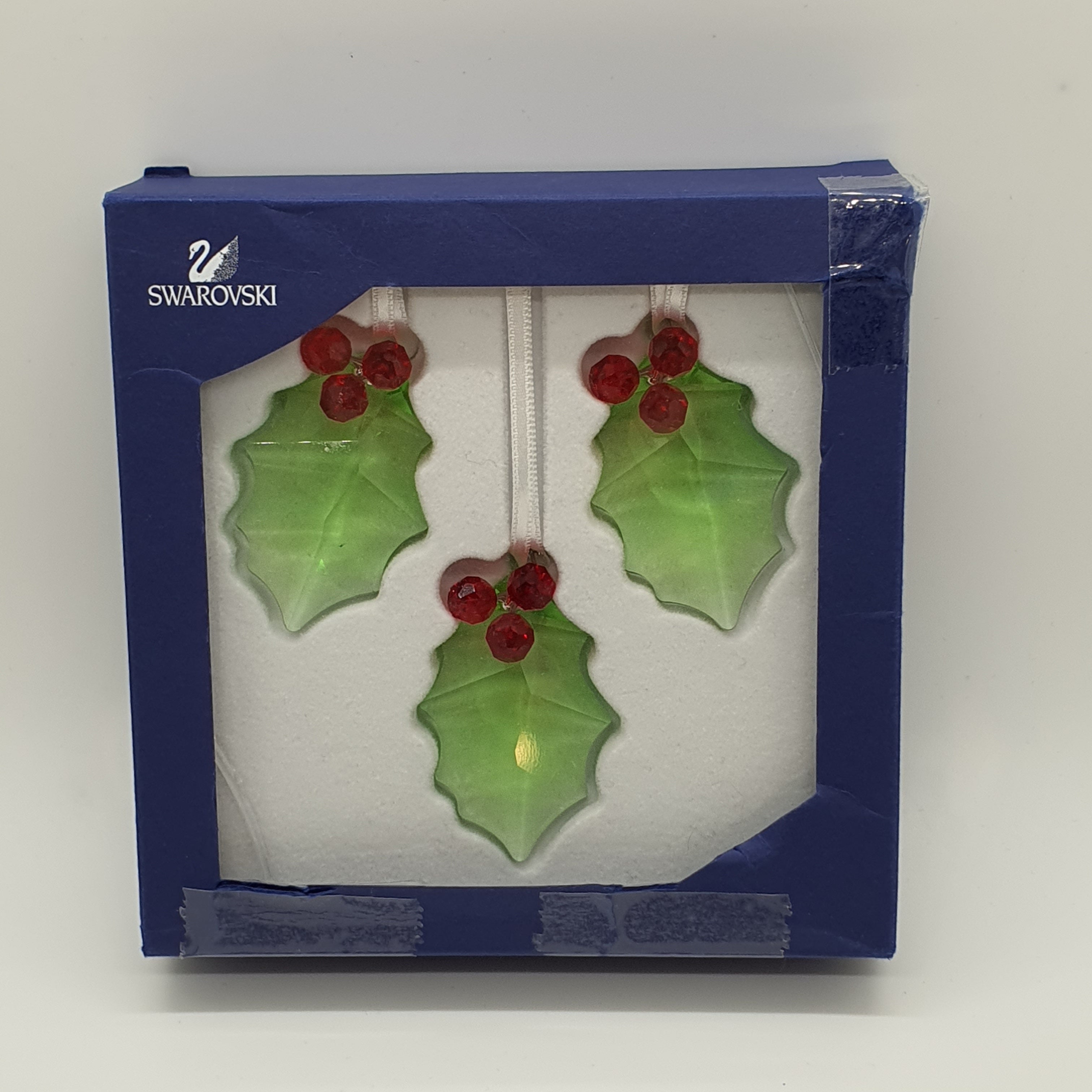 SWAROVSKI Stechpalmenzweig Holly Leaf 3er-Set 890894