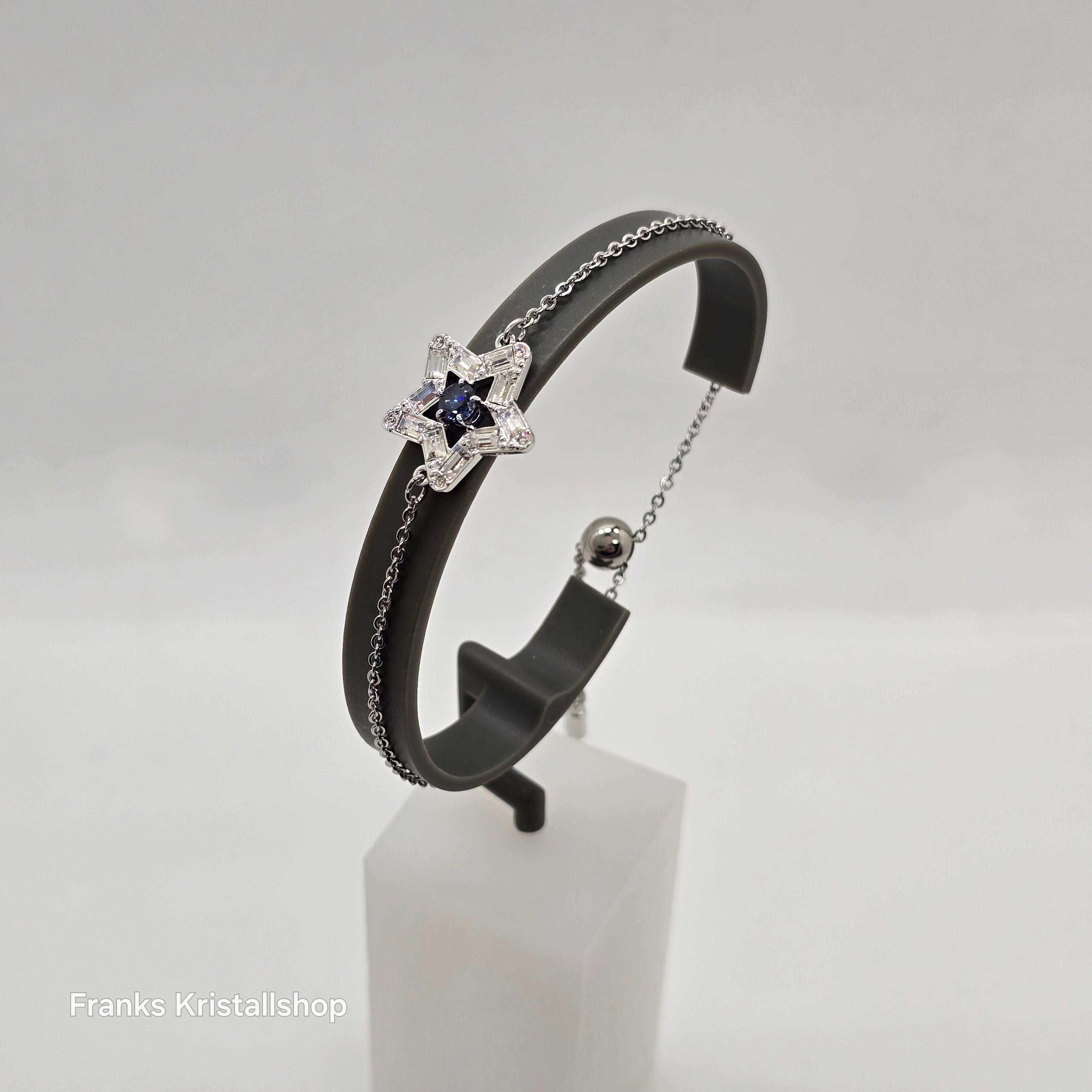 SWAROVSKI Stella Armband Stern Blau, Rhodiniert 5639187