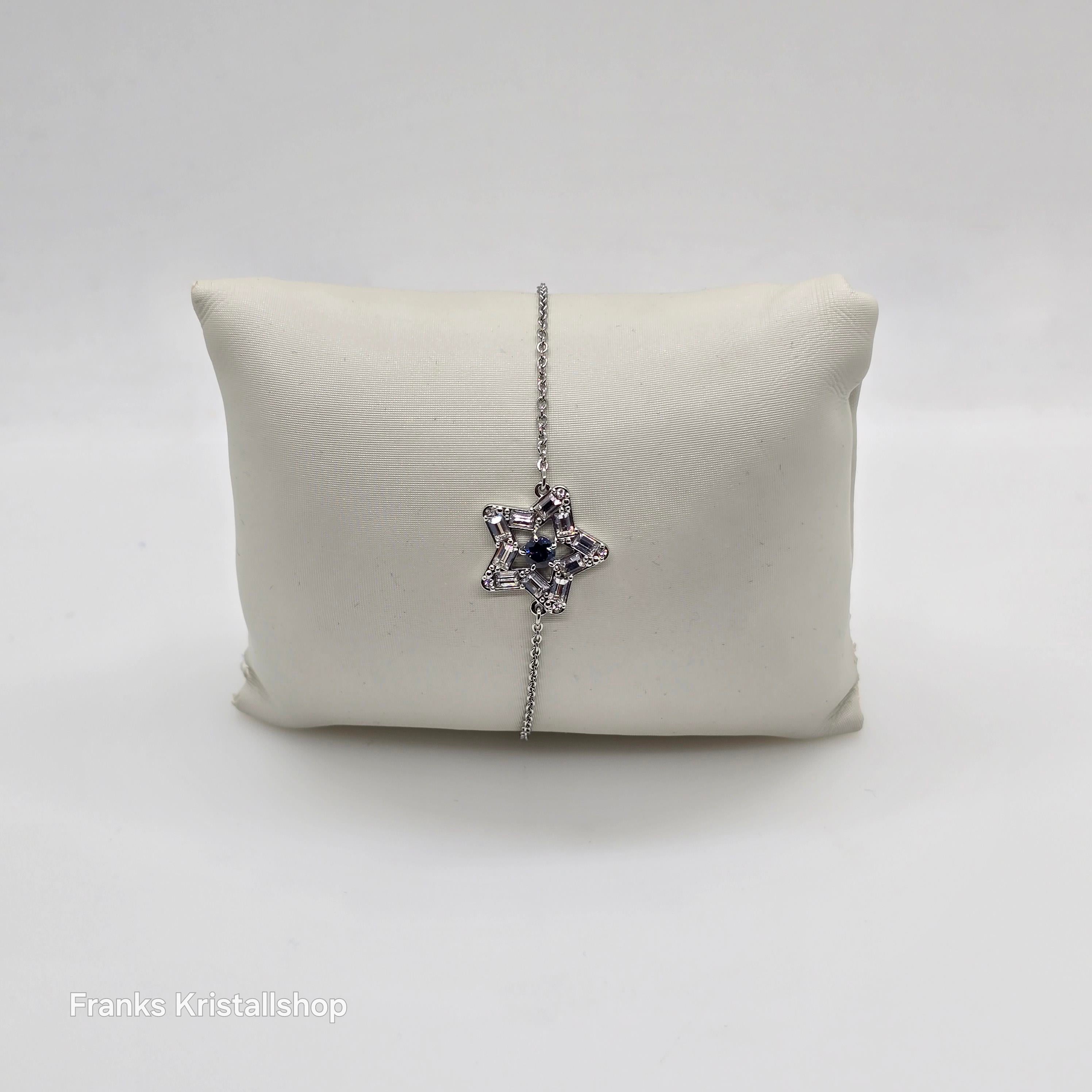 SWAROVSKI Stella Armband Stern Blau, Rhodiniert 5639187
