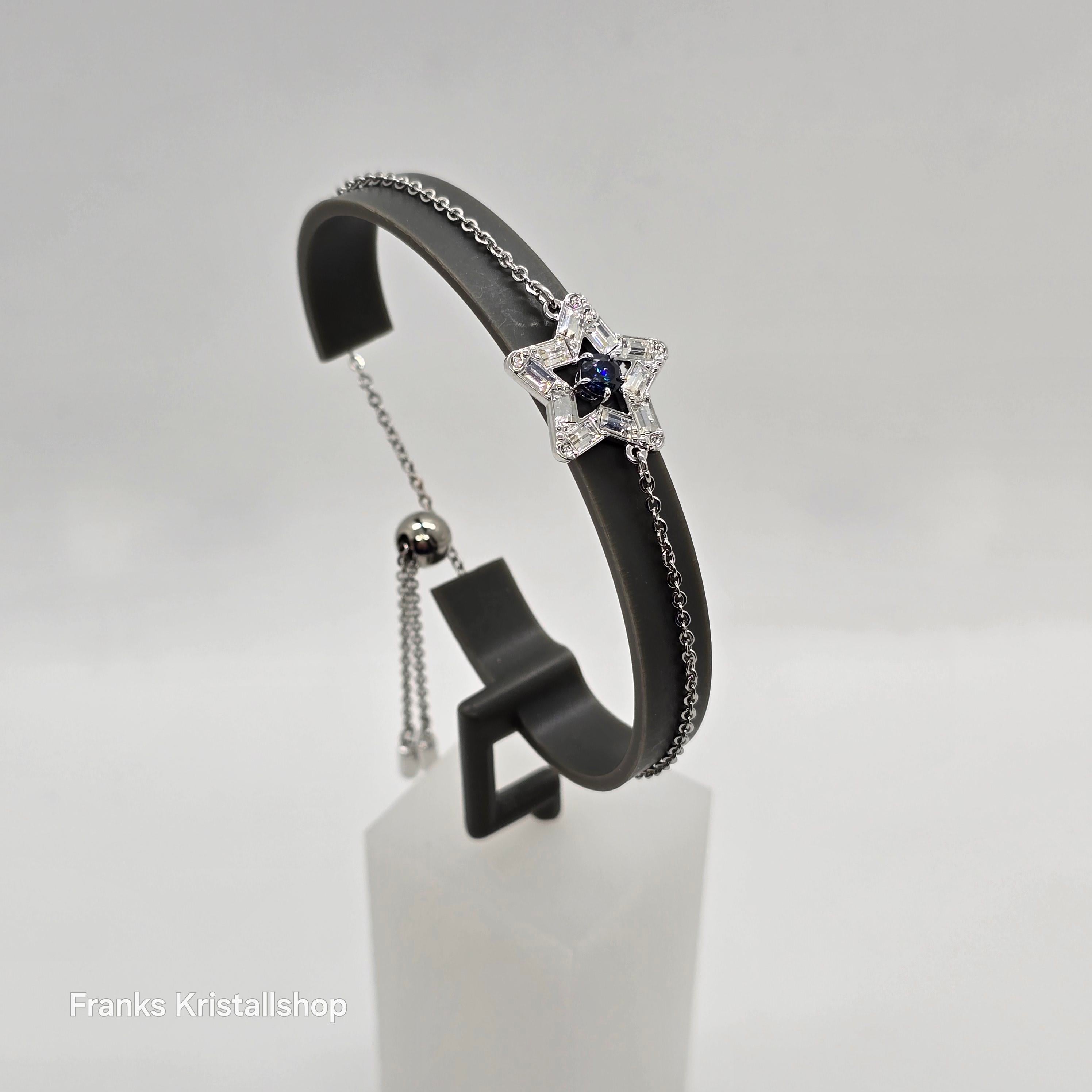 SWAROVSKI Stella Armband Stern Blau, Rhodiniert 5639187