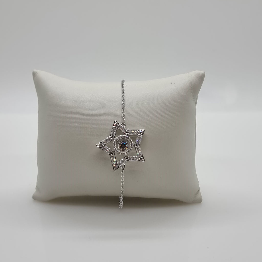 SWAROVSKI Stella Armband Stern Weiß, Rhodiniert 5617881
