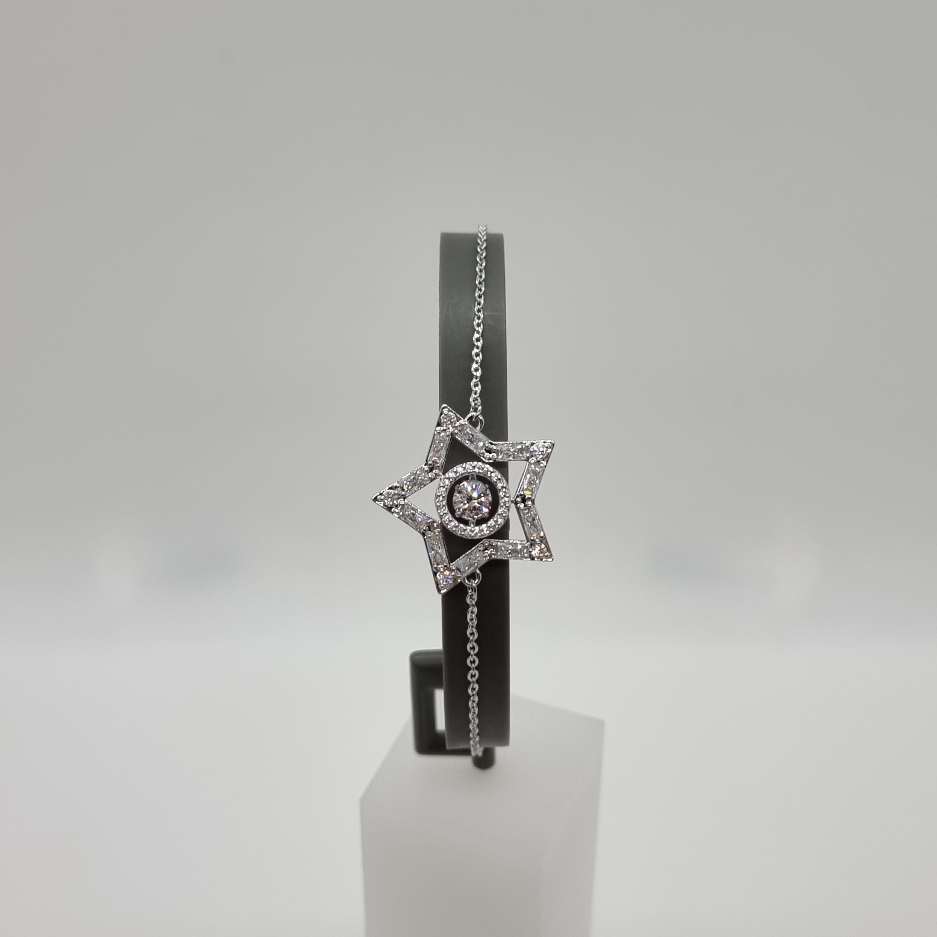 SWAROVSKI Stella Armband Stern Weiß, Rhodiniert 5617881