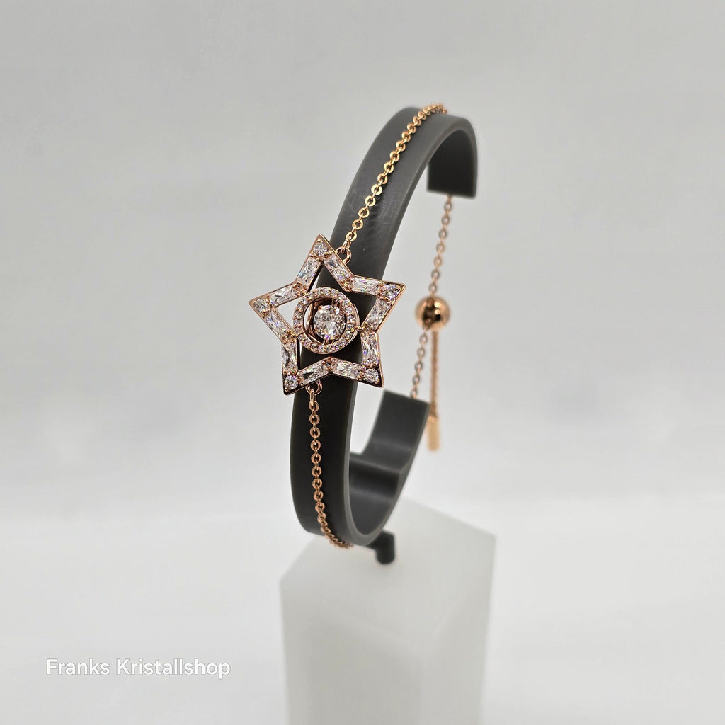 SWAROVSKI Stella Armband Stern, Weiß, Roségold-Legierungsschicht 5617882