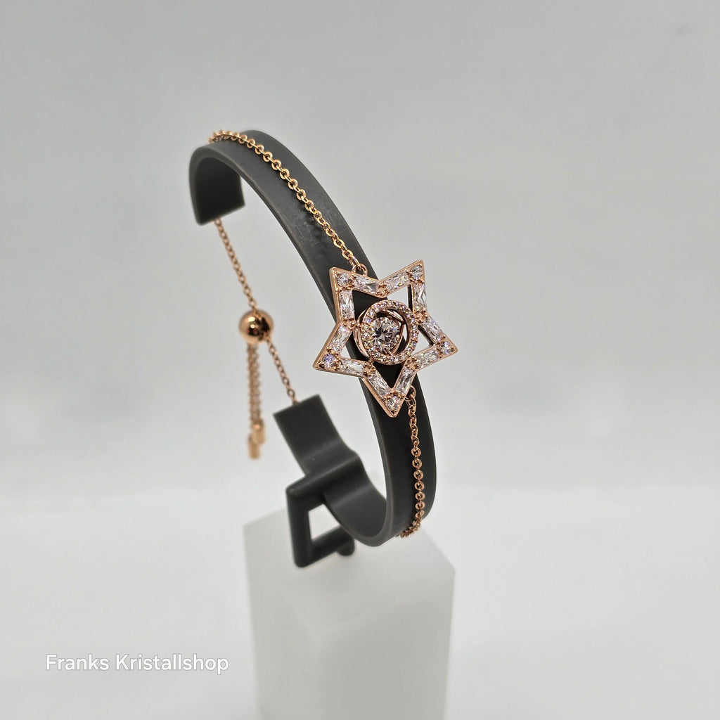 SWAROVSKI Stella Armband Stern, Weiß, Roségold-Legierungsschicht 5617882