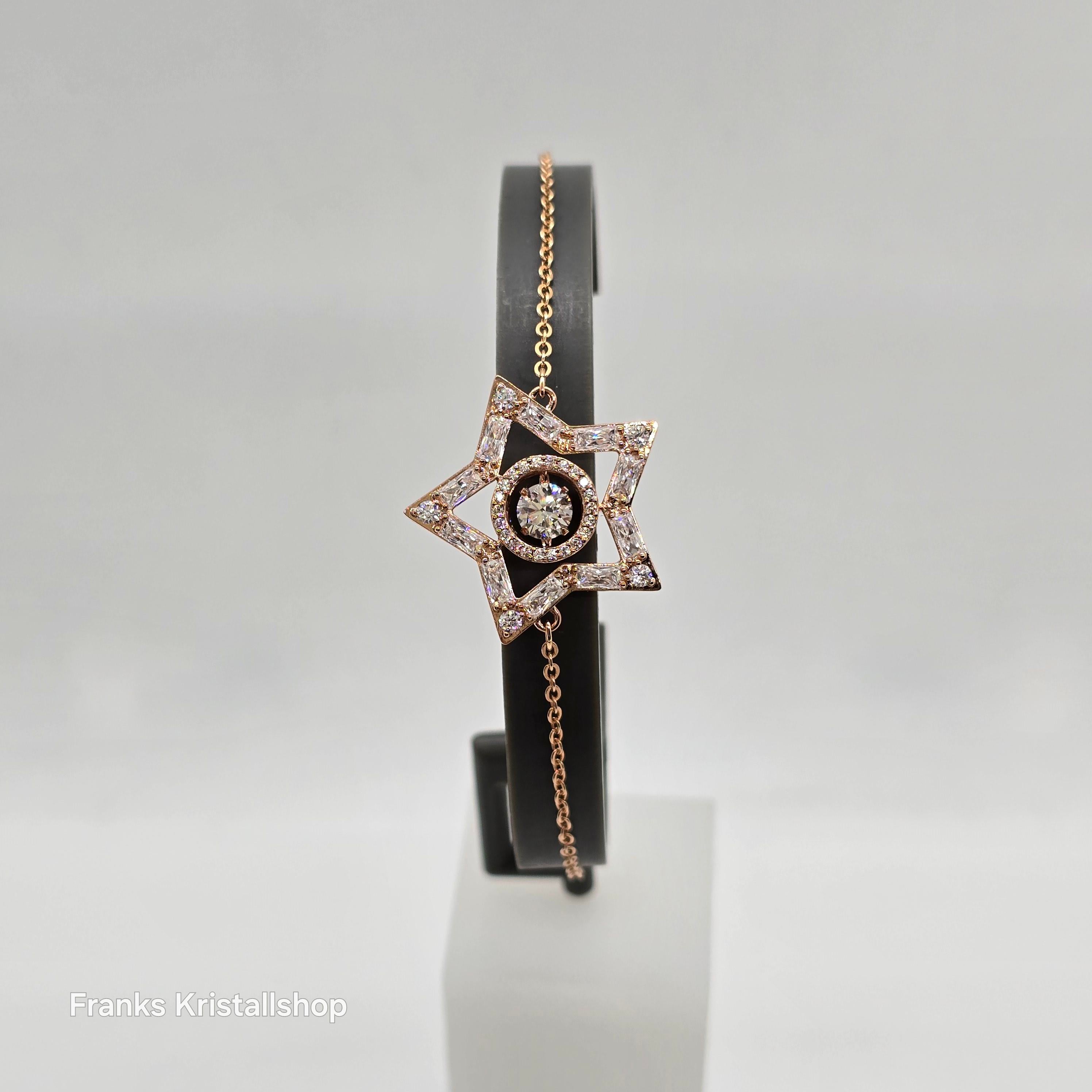 SWAROVSKI Stella Armband Stern, Weiß, Roségold-Legierungsschicht 5617882