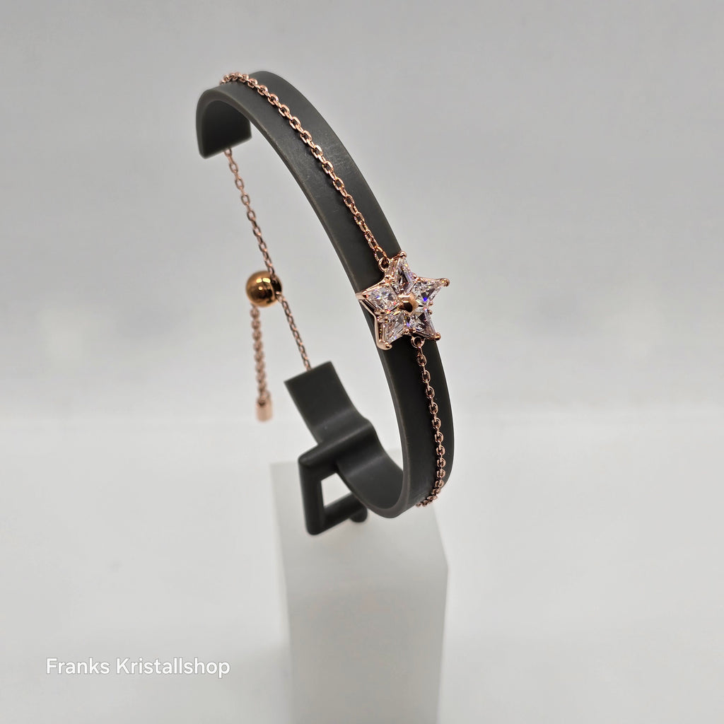 SWAROVSKI Stella Armband Stern, Weiß, Roségold-Legierungsschicht 5645460