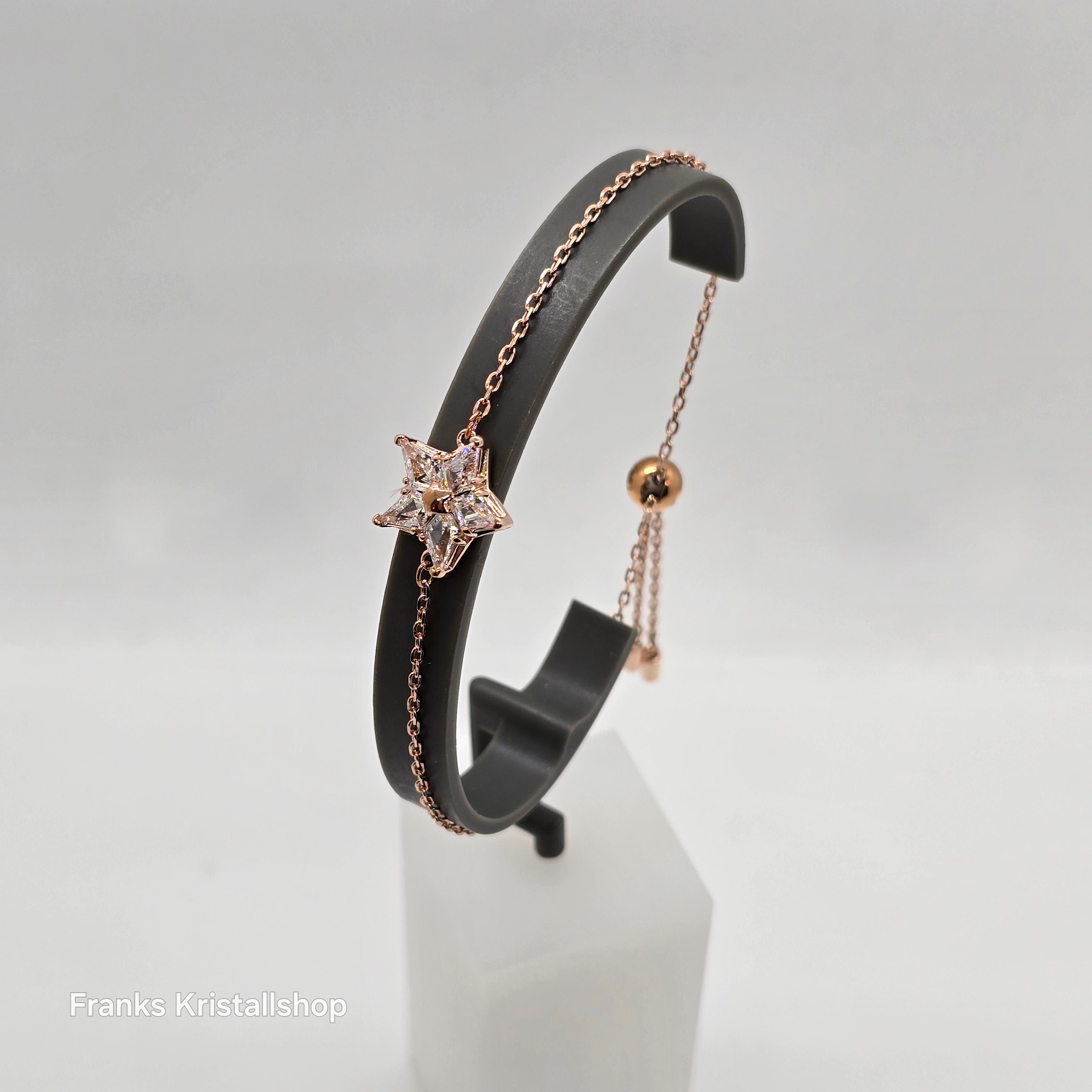 SWAROVSKI Stella Armband Stern, Weiß, Roségold-Legierungsschicht 5645460