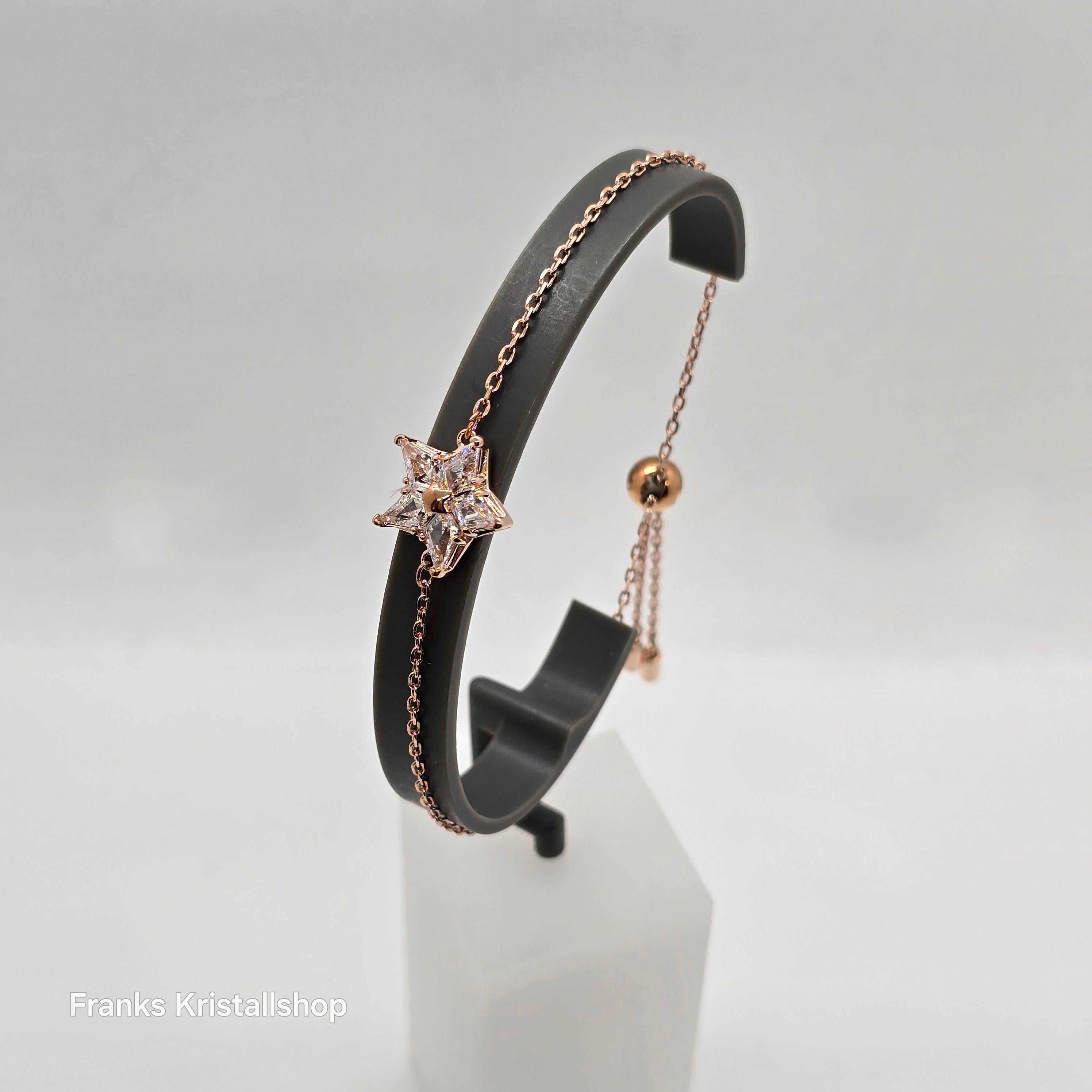 SWAROVSKI Stella Armband Stern Weiß, Roségold-Legierungsschicht 5648985